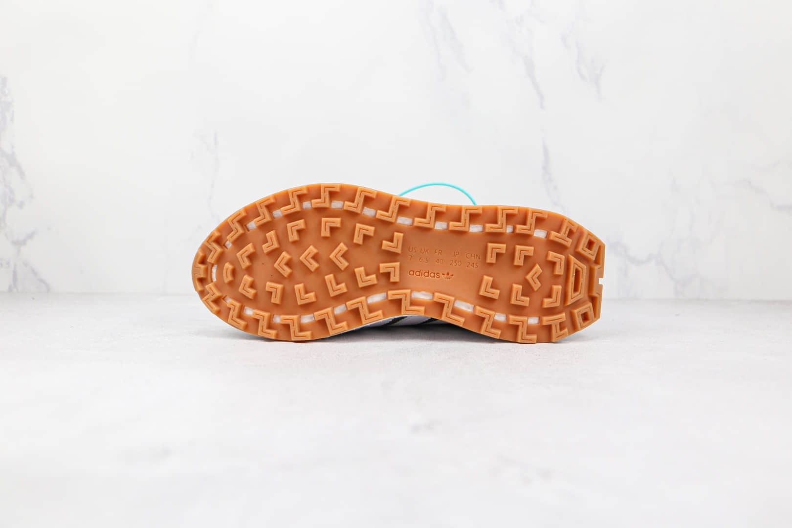 阿迪达斯Adidas RETROPY E5新款纯原版本三叶草灰绿紫色厚底爆米花跑鞋原楦头纸板打造 货号:GY1034