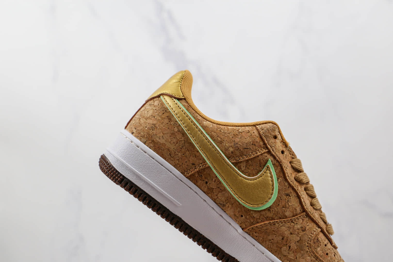 耐克Nike Air Force 1 07纯原版本低帮空军一号卡其色木屑配色板鞋原档案数据开发 货号:CZ0338-200