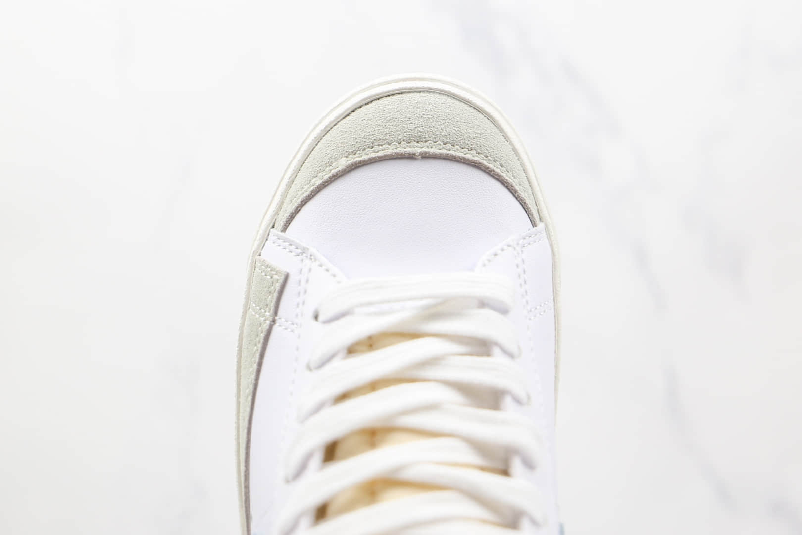 耐克NIKE Blazer MID‘77 VNTG纯原版本高帮开拓者白蓝色板鞋原楦头纸板打造 货号:BQ6806-109