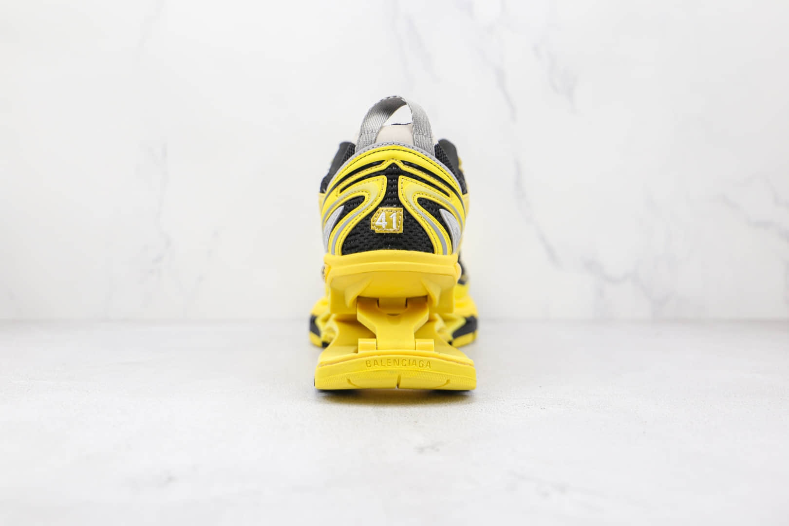 巴黎世家Balenciaga X-Pander纯原版本黑黄色弹簧增高复古老爹鞋原楦头纸板打造