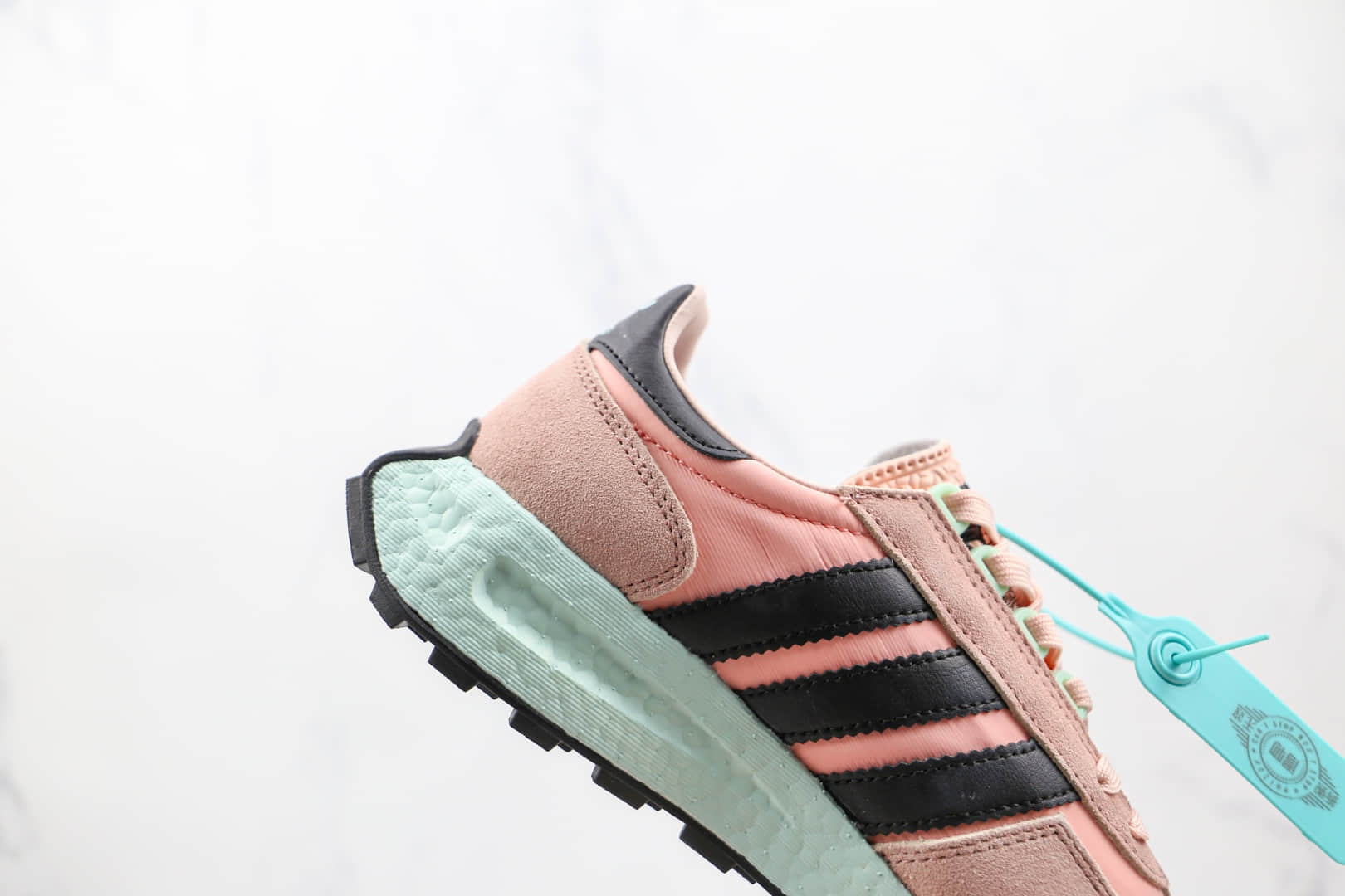 阿迪达斯Adidas RETROPY E5纯原版本三叶草粉色厚底爆米花跑鞋原鞋开模一比一打造 货号:H03078