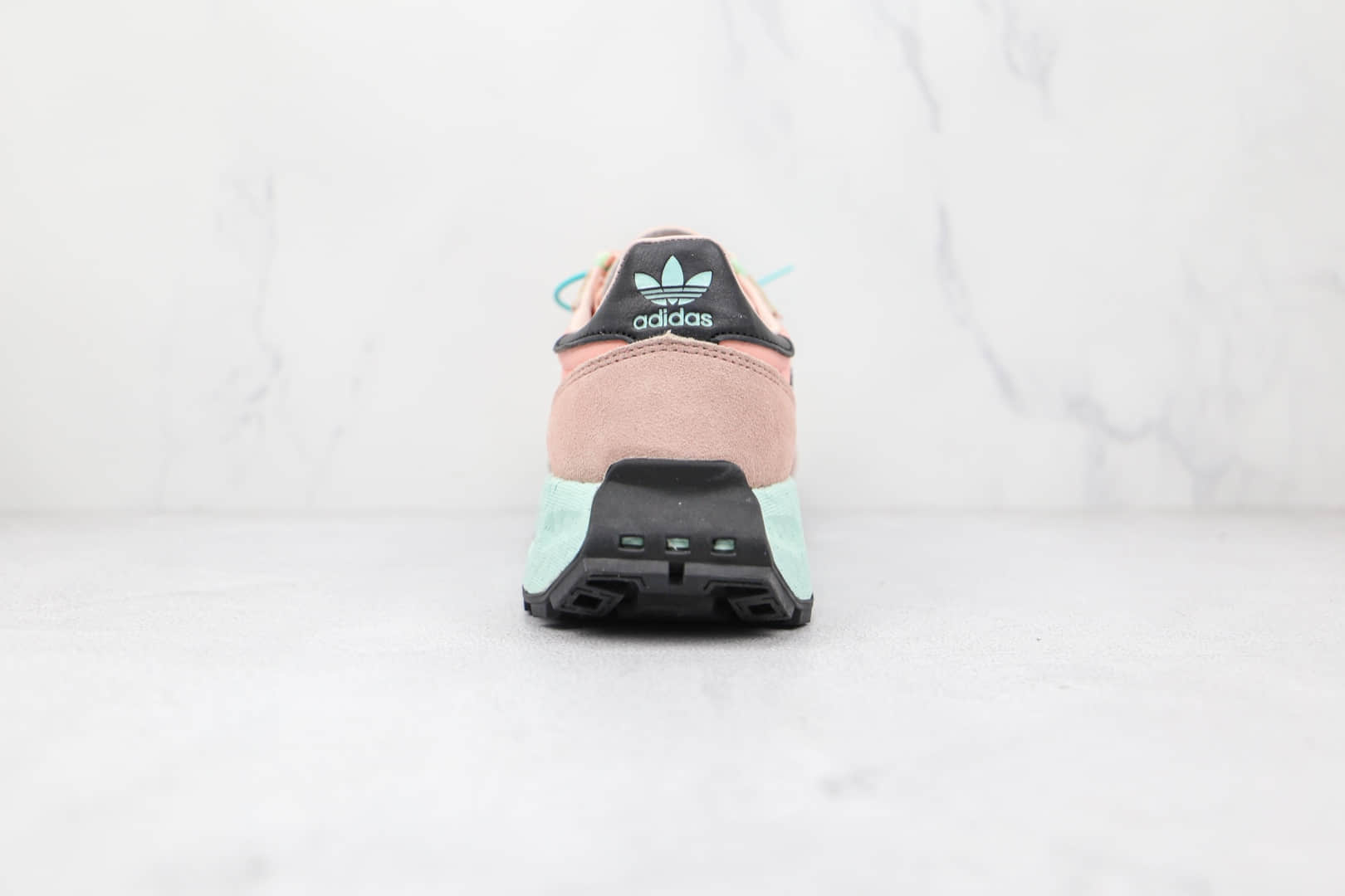 阿迪达斯Adidas RETROPY E5纯原版本三叶草粉色厚底爆米花跑鞋原鞋开模一比一打造 货号:H03078