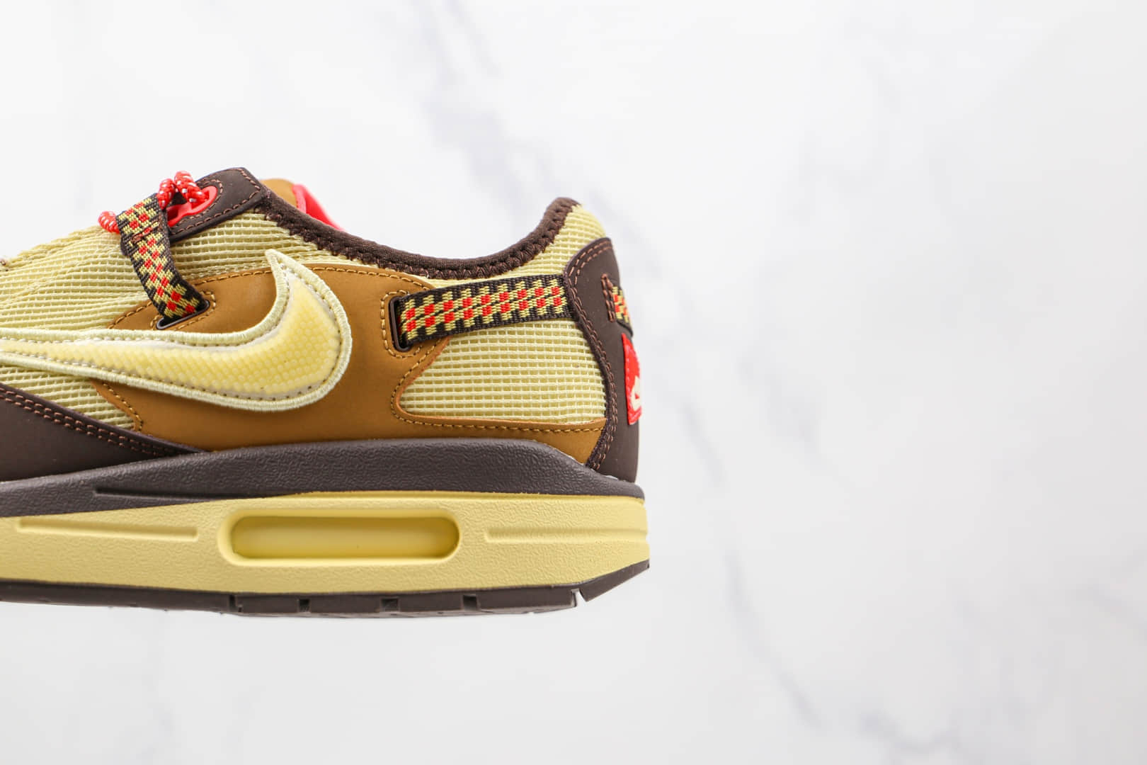 耐克Nike Air Max 1 Cactus Jack x Travis Scott联名款纯原版本倒勾米褐色气垫鞋原档案数据开发 货号:DO9392-200