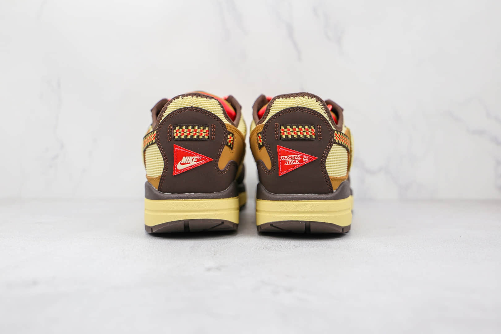 耐克Nike Air Max 1 Cactus Jack x Travis Scott联名款纯原版本倒勾米褐色气垫鞋原档案数据开发 货号:DO9392-200
