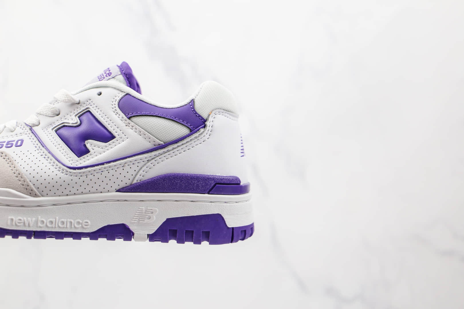 新百伦New Balance BB550纯原版本复古NB550白紫色板鞋原档案数据开发 货号:BB550WR1