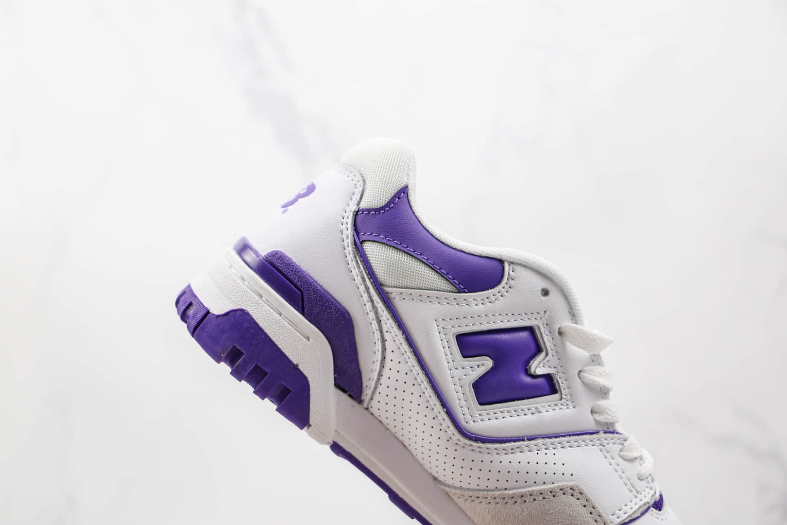 新百伦New Balance BB550纯原版本复古NB550白紫色板鞋原档案数据开发 货号:BB550WR1