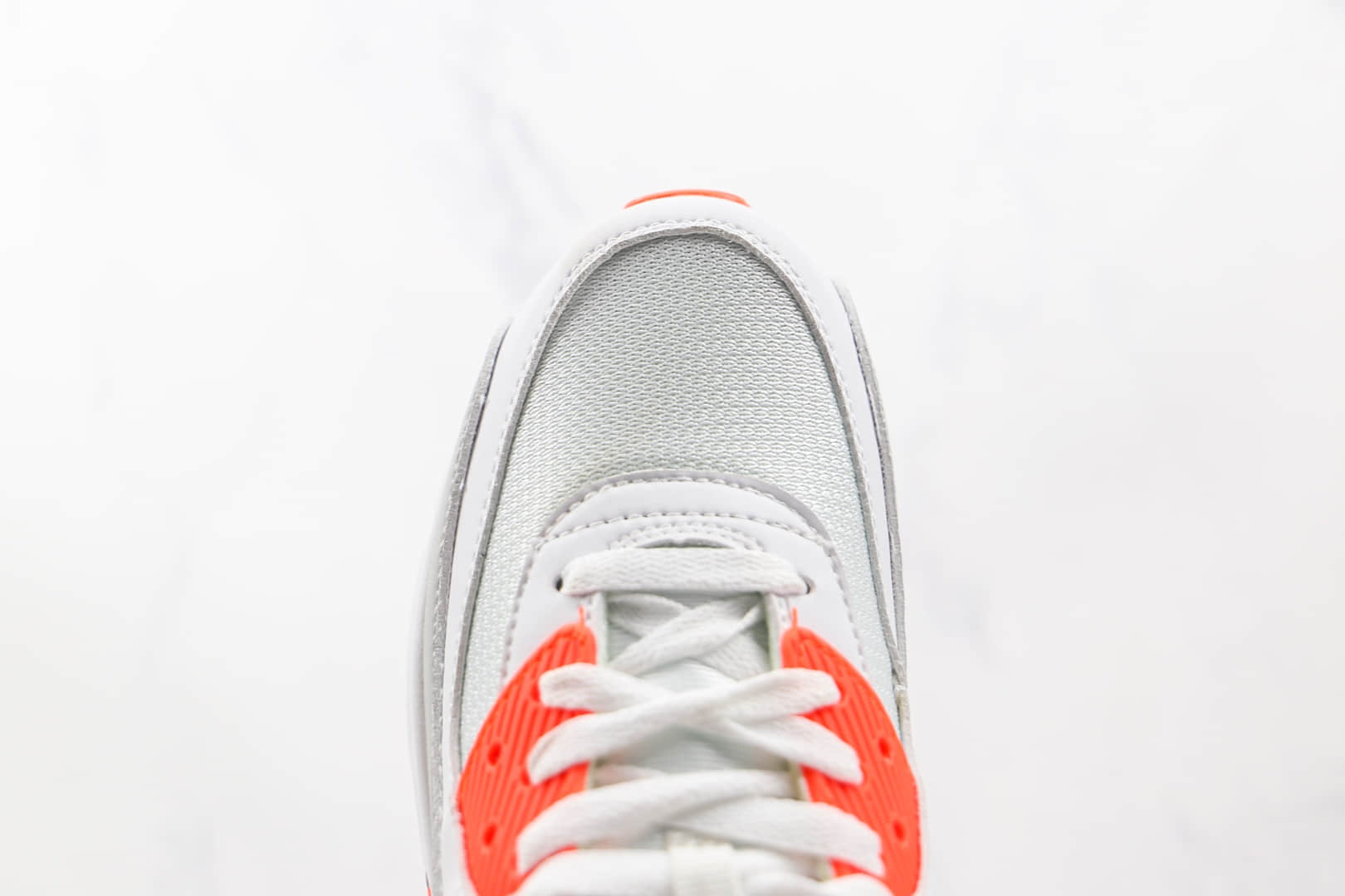 耐克Nike Air Max 90纯原版本白灰红色半掌气垫Max90气垫鞋原档案数据开发 货号:CT4352-103