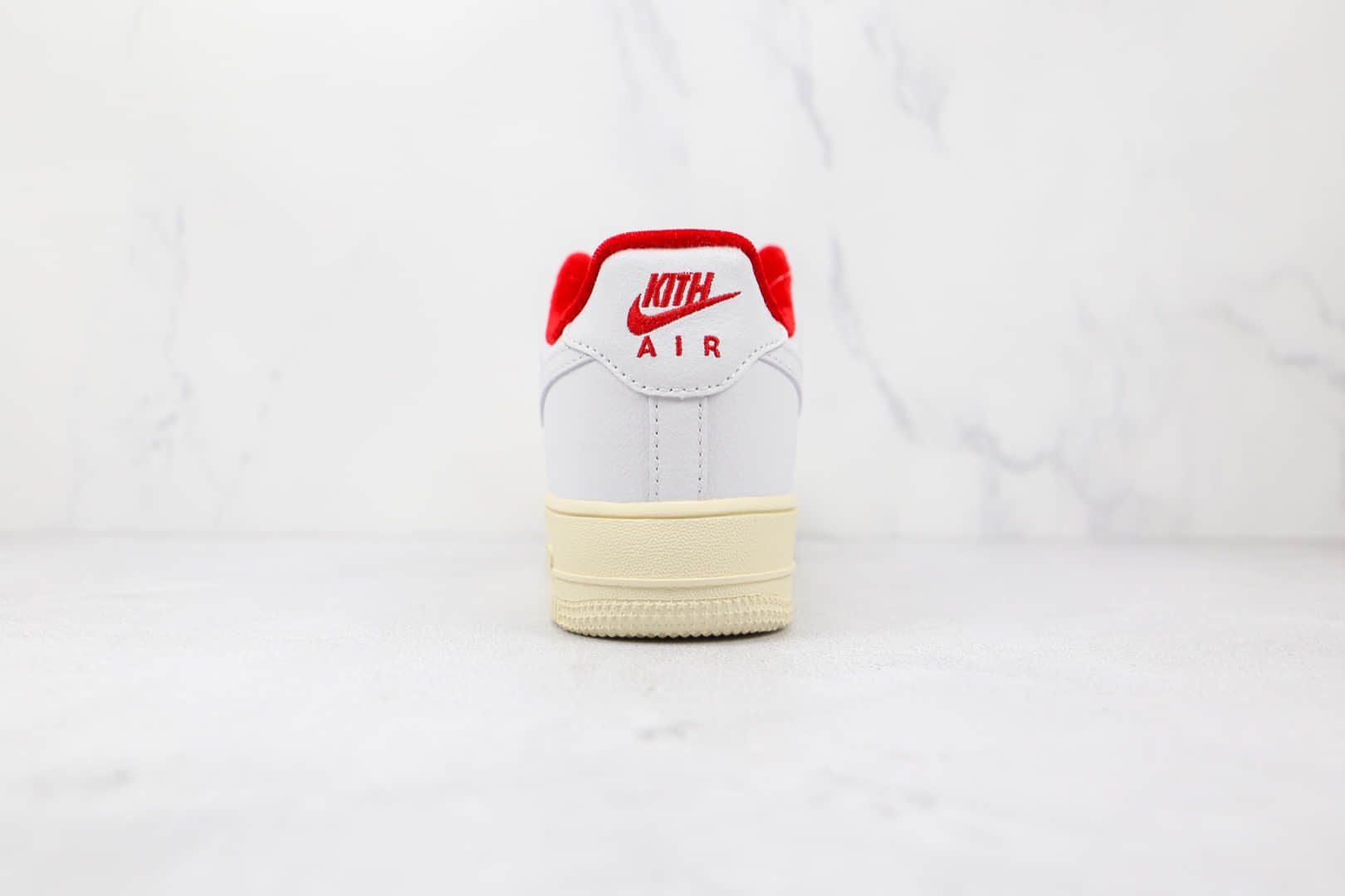 耐克Nike Air Force 1 Low x Kith联名款纯原版本低帮空军一号白红色板鞋内置气垫 货号:CZ7926-100