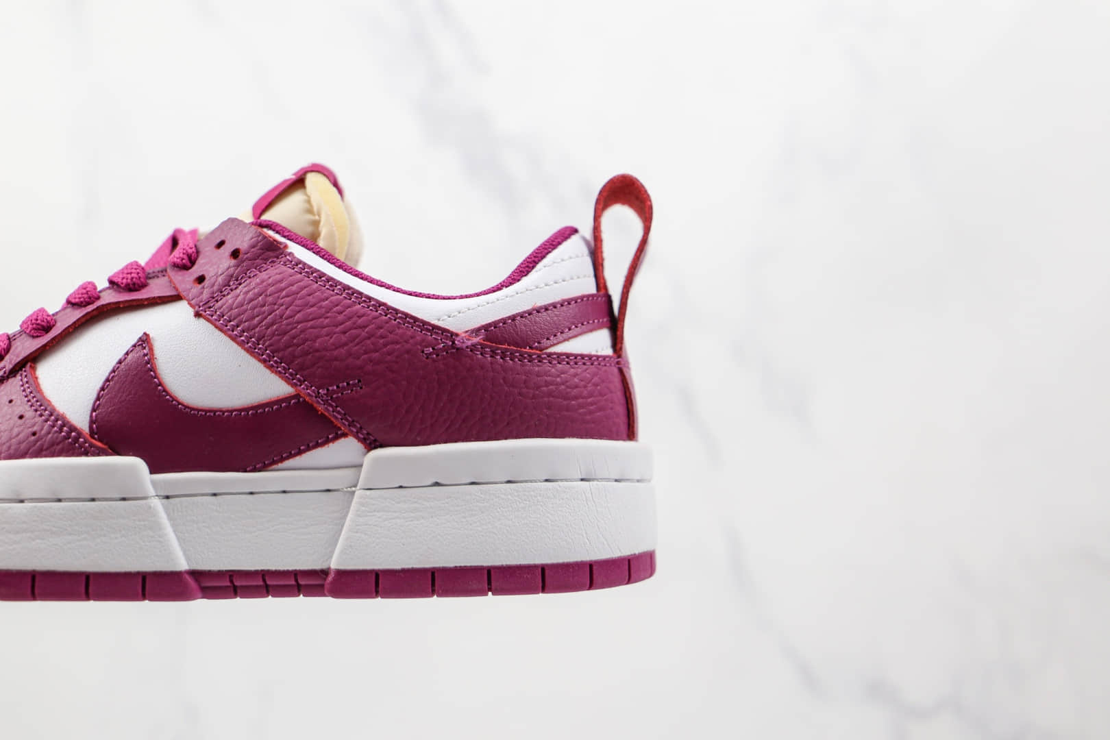 耐克Nike Dunk Low Disrupt纯原版本低帮DUNK解构酒红白红色板鞋原楦头纸板打造 货号:DJ6226-100