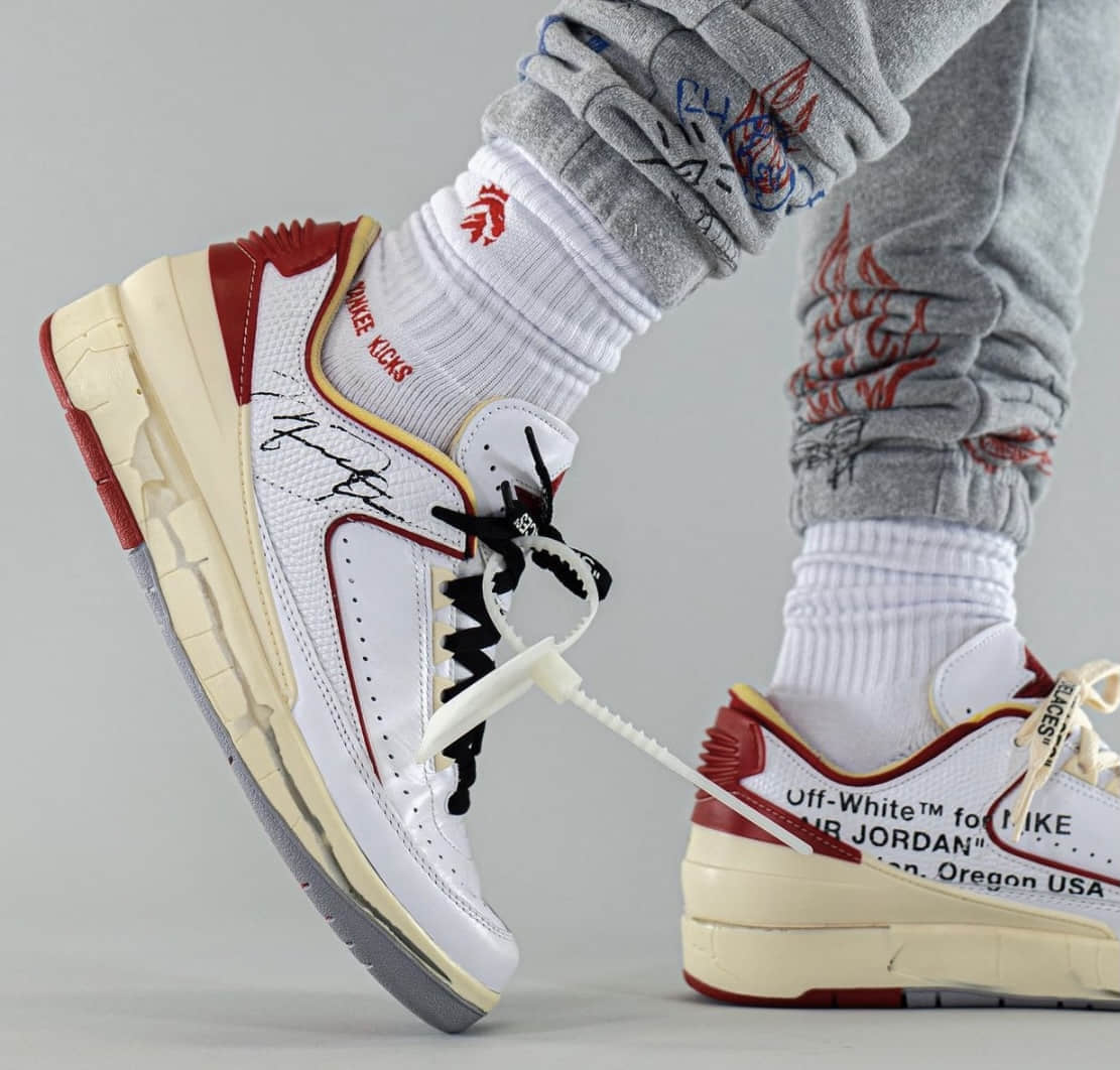 芝加哥+皇家蓝!两款OW x AJ2上脚图曝光!11月12日发售!