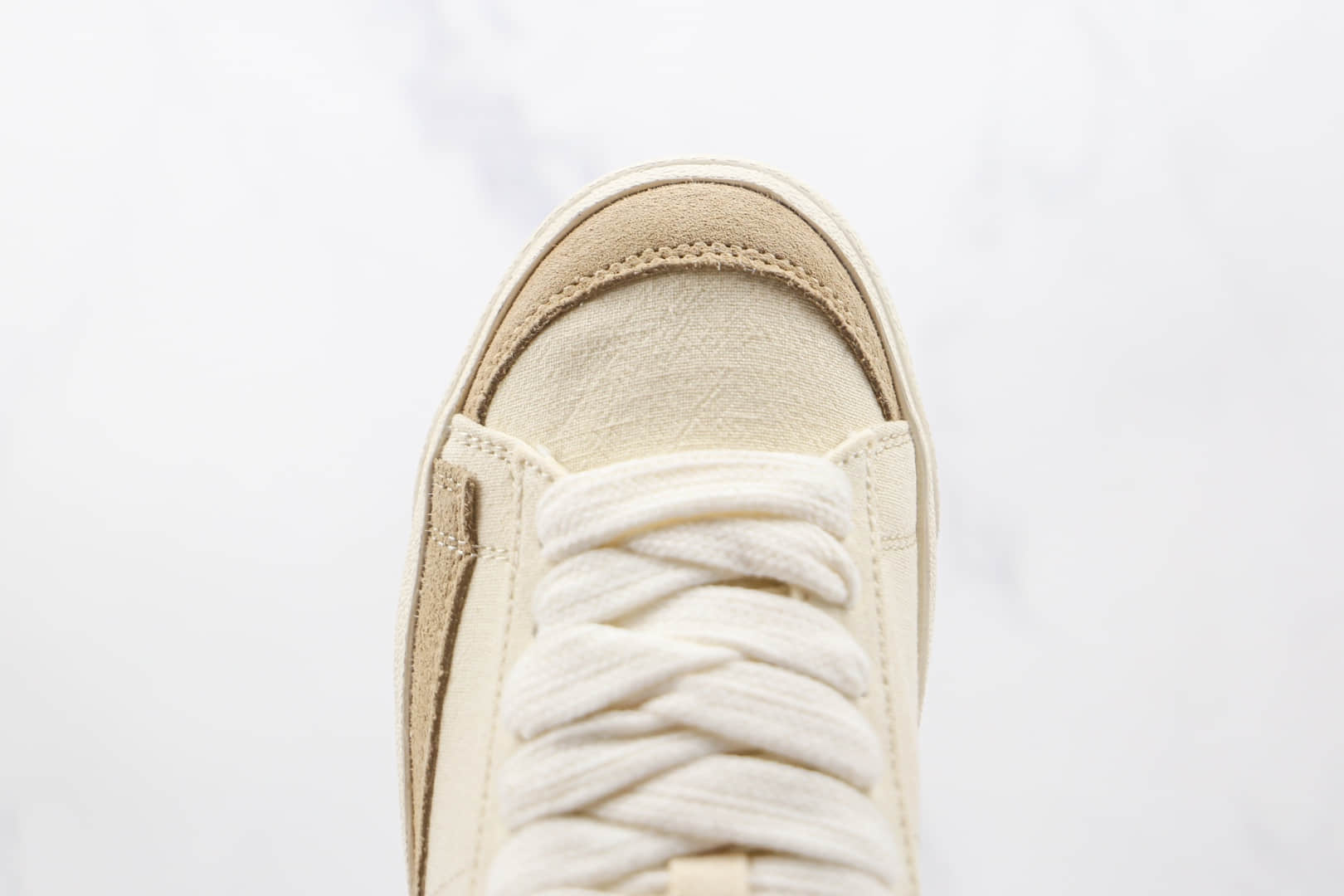 耐克NIKE Blazer LOW 77 VNTG纯原版本低帮开拓者腰果花米色板鞋原楦头纸板打造 货号：DJ4665-100