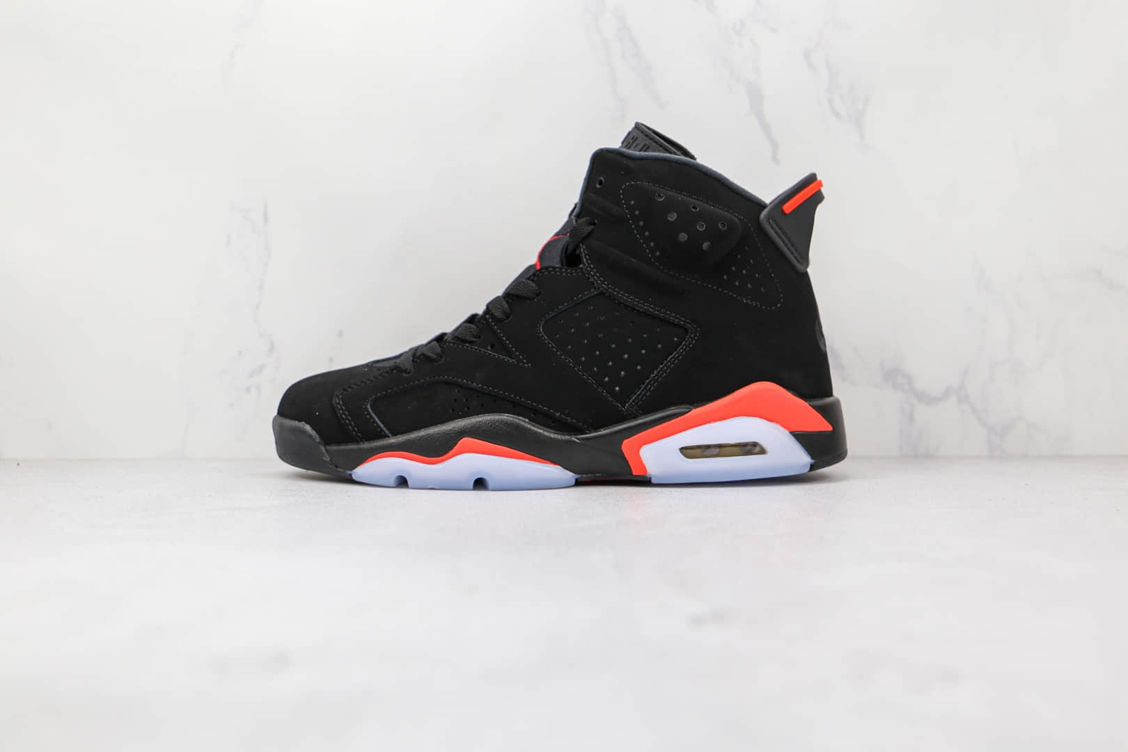 乔丹Air Jordan 6“Black Infrared”公司级版本乔6实战篮球鞋AJ6黑红红外线原厂纸板原楦头 货号:384664-060