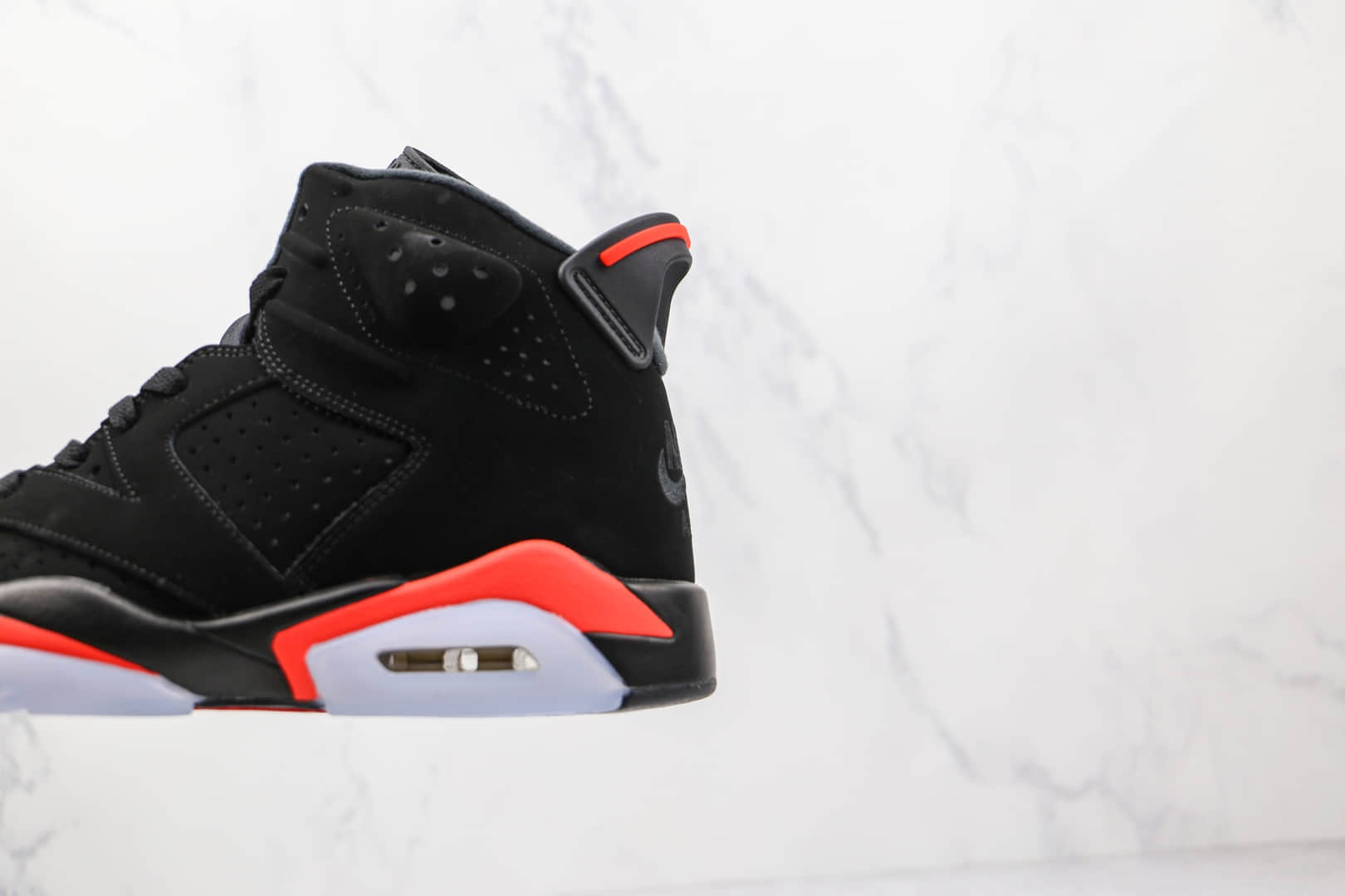 乔丹Air Jordan 6“Black Infrared”公司级版本乔6实战篮球鞋AJ6黑红红外线原厂纸板原楦头 货号:384664-060