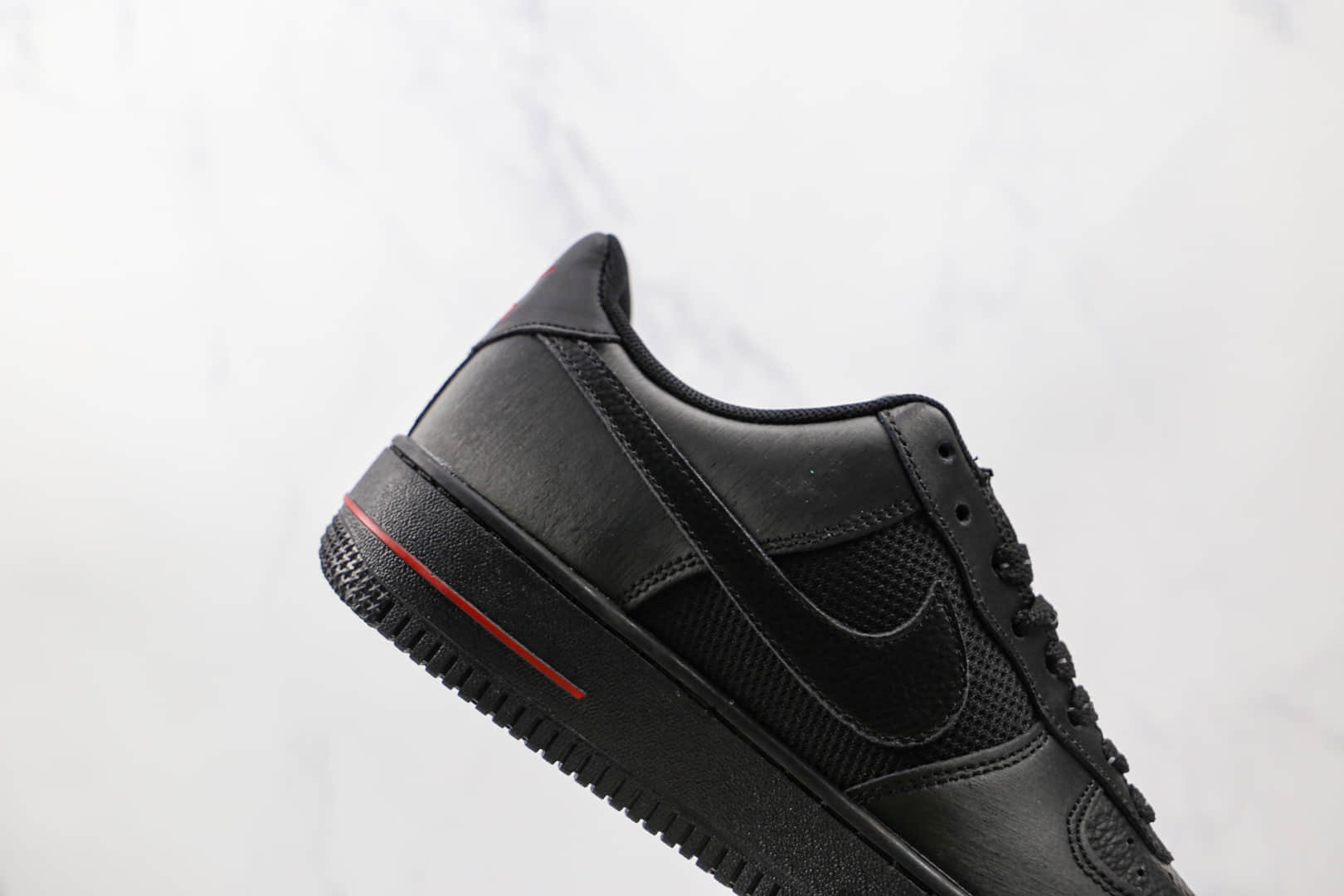 耐克Nike Air Force 1 Low纯原版本空军一号低帮AF1黑红3M反光原标原盒 货号:DO6389-001