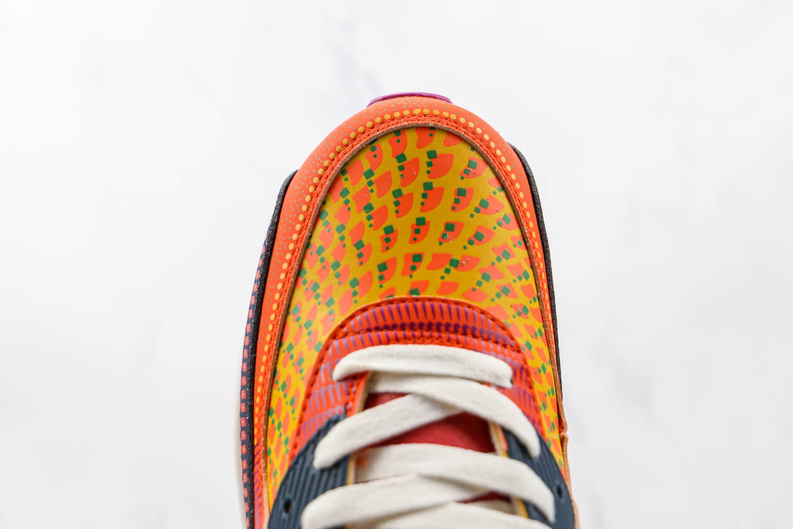 耐克Nike Air Max 90 SE “Day Of The Dead”纯原版本半掌气垫跑鞋Max90亡灵节彩色拼接原盒钢印 货号:DC5154-458