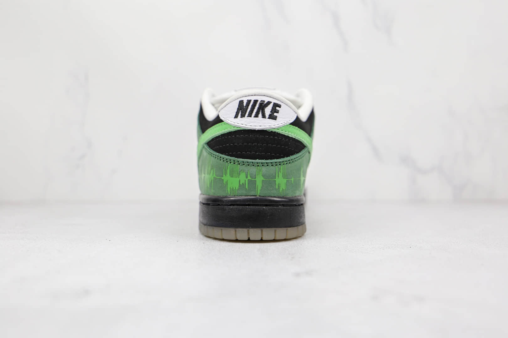 耐克Nike Dunk Low纯原版本低帮Dunk心电图白黑绿色原装头层打造 货号:313170-031