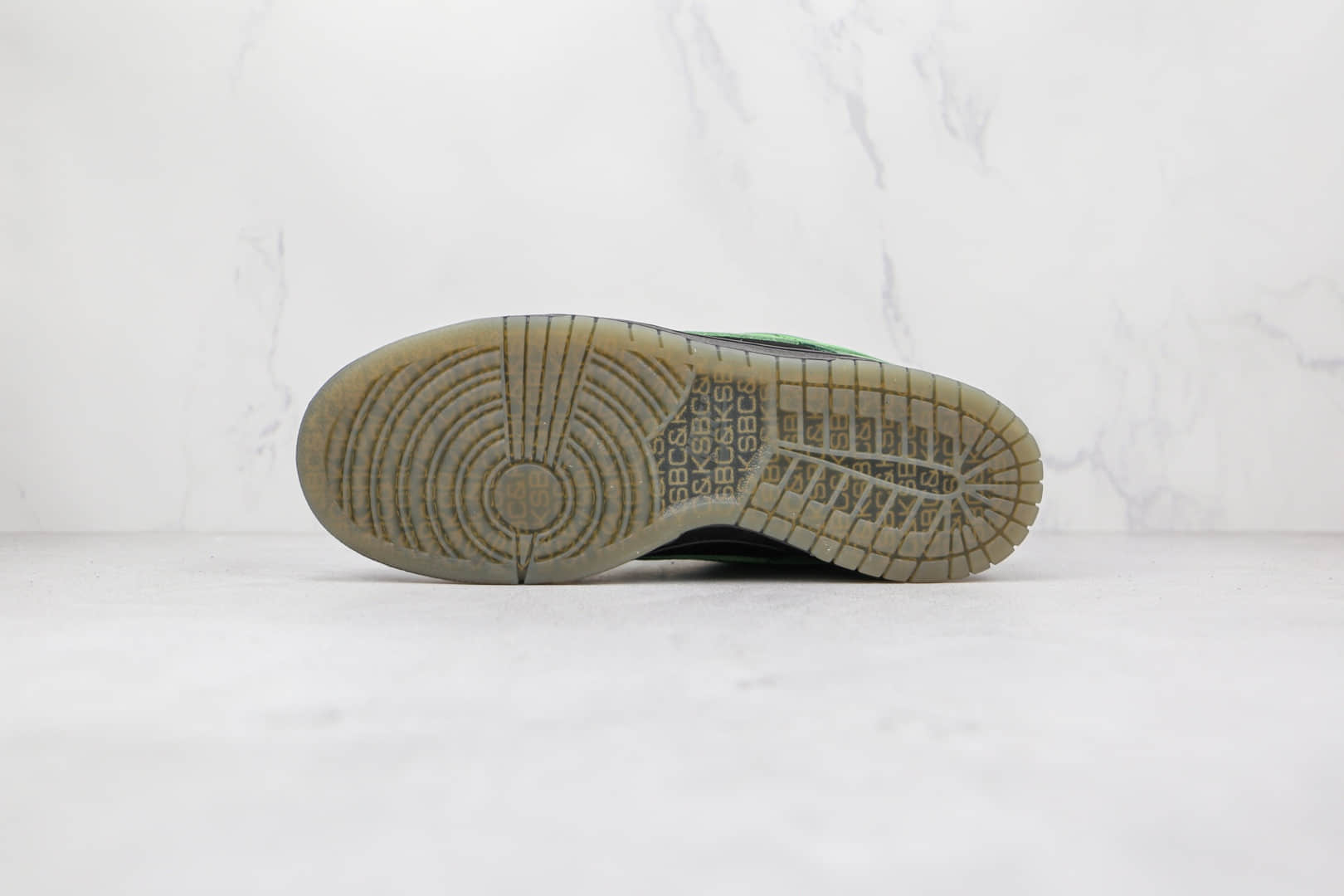 耐克Nike Dunk Low纯原版本低帮Dunk心电图白黑绿色原装头层打造 货号:313170-031