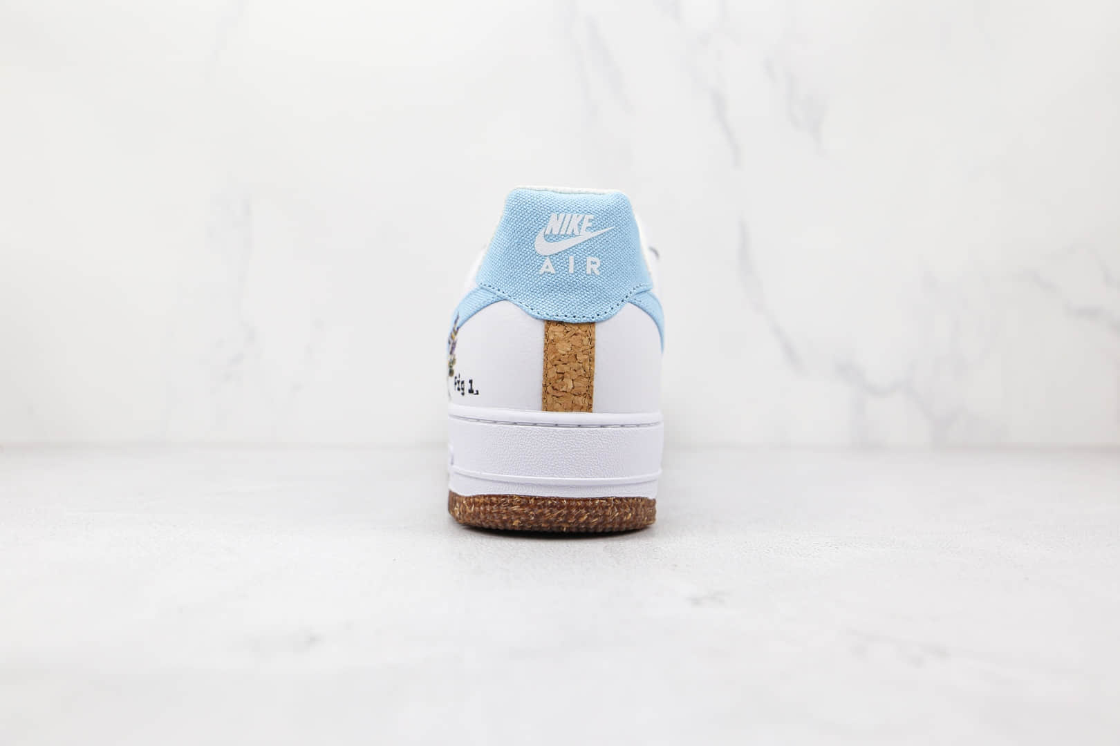 耐克Nike Air Force 1'07 LV8纯原版本低帮空军一号植物刺绣白棕色板鞋原鞋开模一比一打造 货号：CZ0269-100