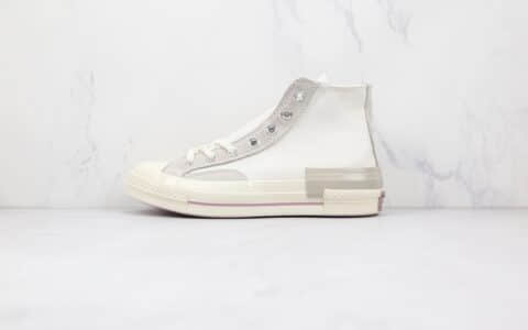 匡威Converse Chuck 1970公司级版本高帮奶粉色硫化帆布鞋原盒原标 货号:173101C