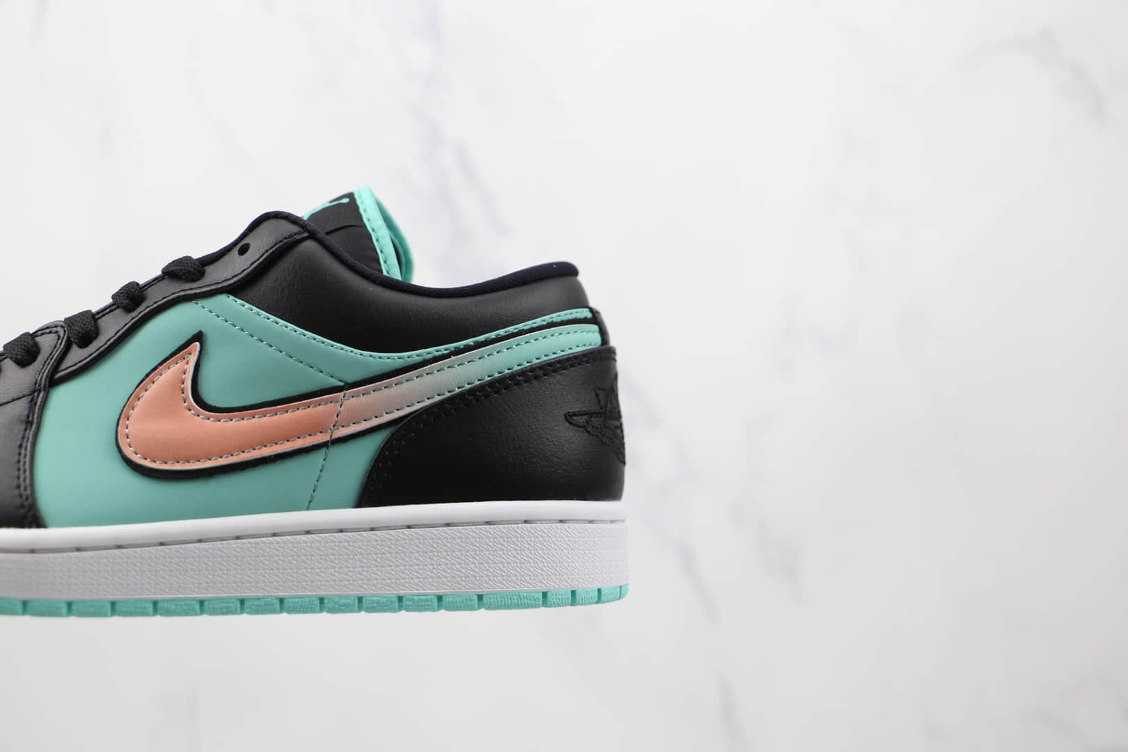 乔丹Air Jordan 1 Low SE Tropical Twist纯原版本低帮AJ1黑蒂芙尼绿渐变色钩板鞋原楦头纸板打造 货号：CK3022-301