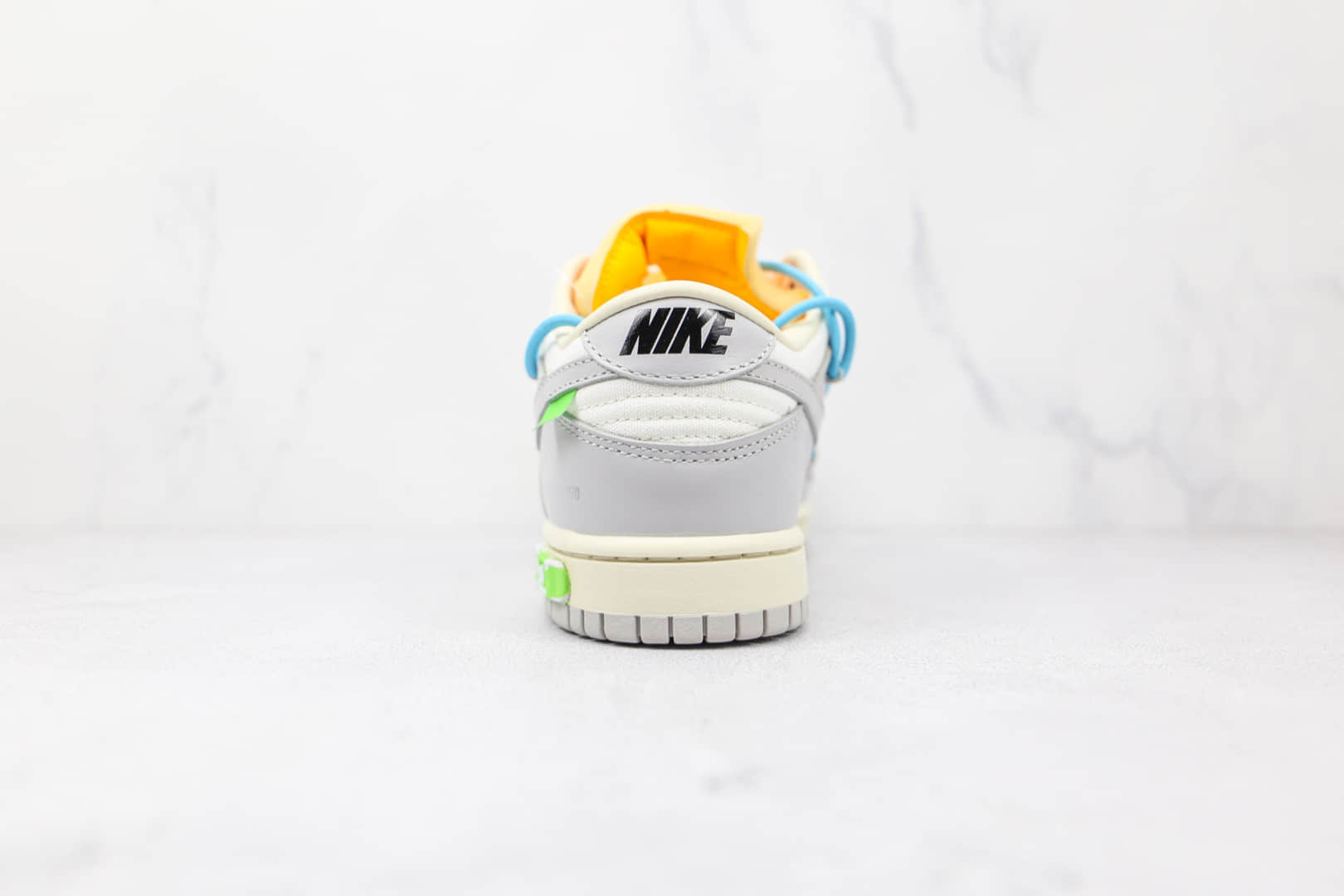 耐克Nike Dunk Low'50' x Off-White联名款纯原版本绿标低帮DUNK灰白蓝色板鞋原档案数据开发 货号:DM1602-115