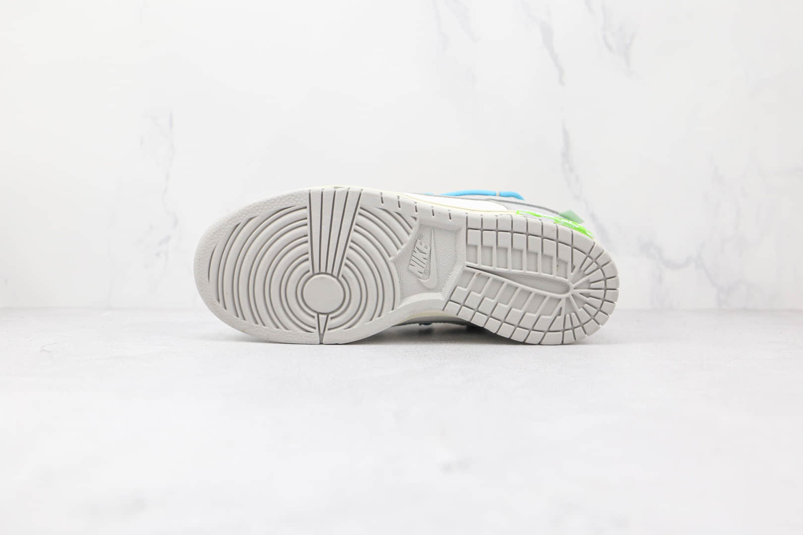耐克Nike Dunk Low'50' x Off-White联名款纯原版本绿标低帮DUNK灰白蓝色板鞋原档案数据开发 货号:DM1602-115