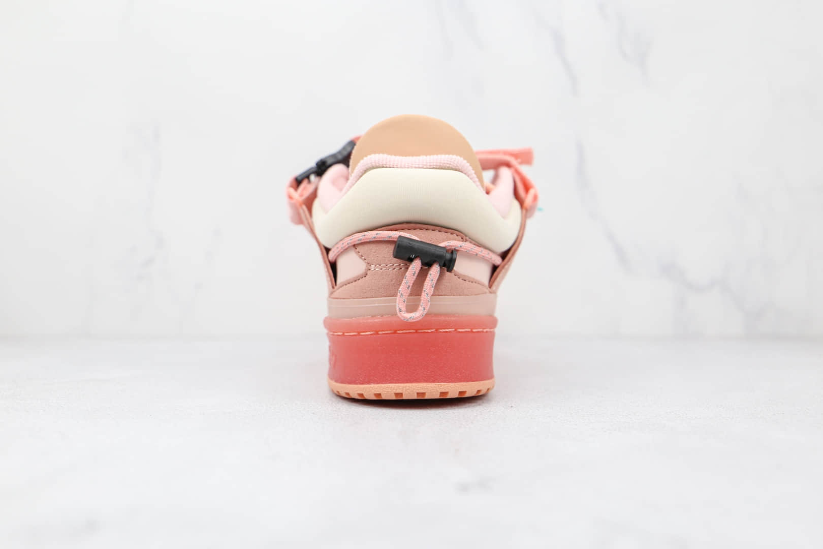 阿迪达斯adidas Forum Buckle Low x Bad Bunny联名款纯原版本低帮粉红色板鞋原楦头纸板打造 货号:GW0265