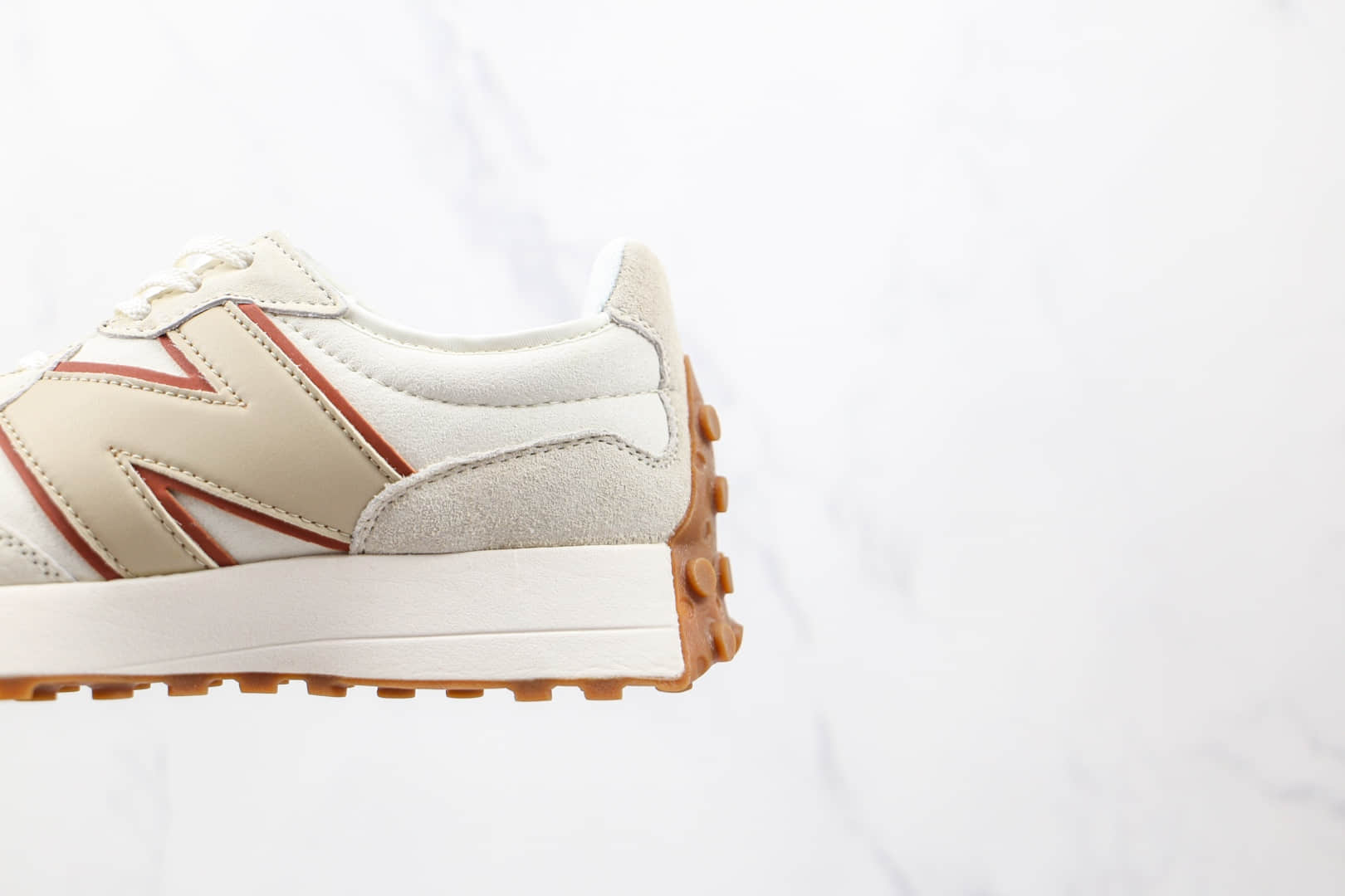 新百伦New Balance 327纯原版本皮面米白褐色NB327老爹鞋原楦头纸板打造 货号:WS327SA