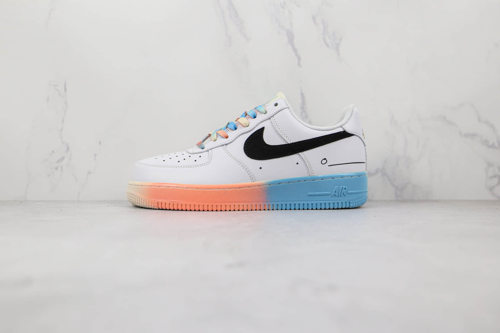 耐克Nike Air Force 1 Low 07纯原版本低帮空军一号白红蓝电玩涂鸦板鞋内置气垫 货号:DJ4679-101