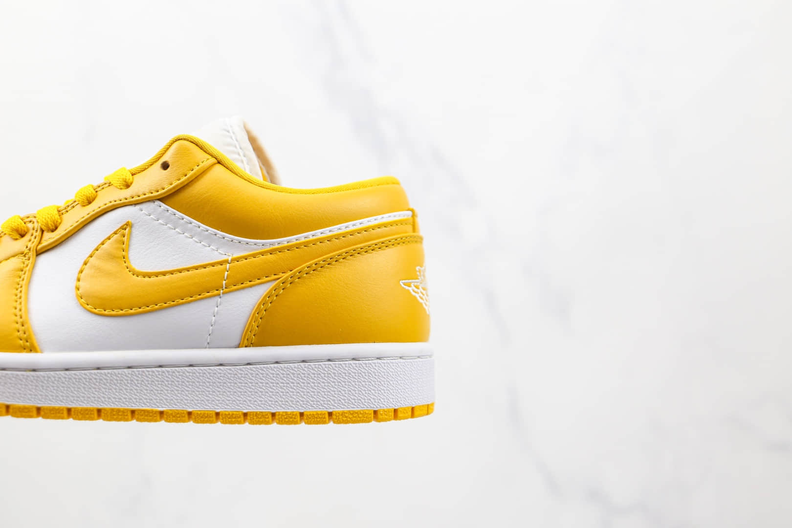 乔丹Air Jordan 1 Low纯原版本低帮AJ1白黄芥末黄板鞋原档案数据开发 货号:553558-171