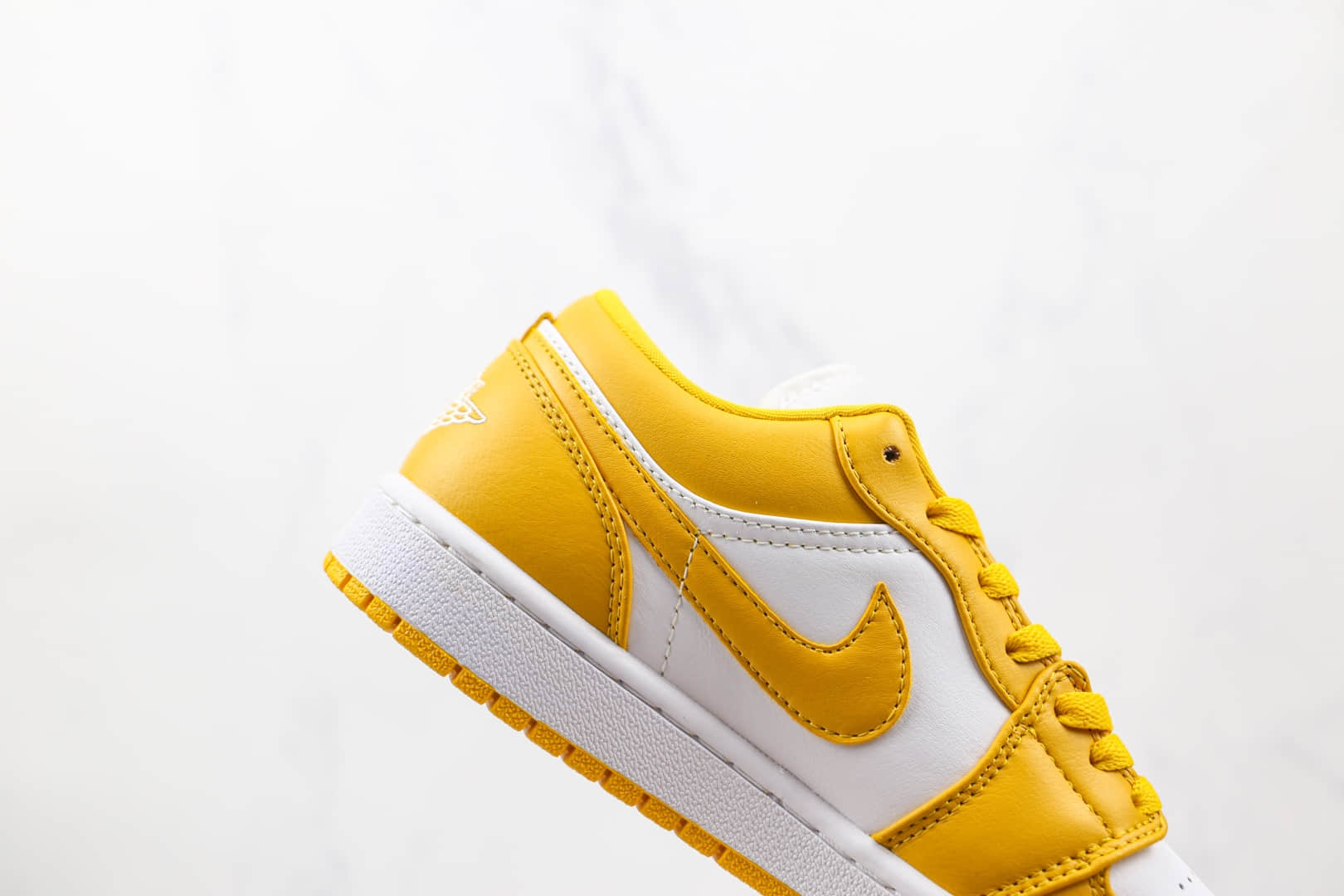 乔丹Air Jordan 1 Low纯原版本低帮AJ1白黄芥末黄板鞋原档案数据开发 货号:553558-171