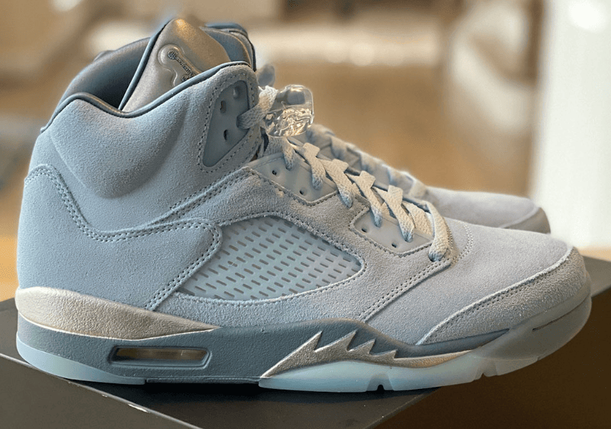 清新冰蓝装扮!AJ5 WMNS “蓝鸟”再曝最新实物图! 货号:DD9336-400