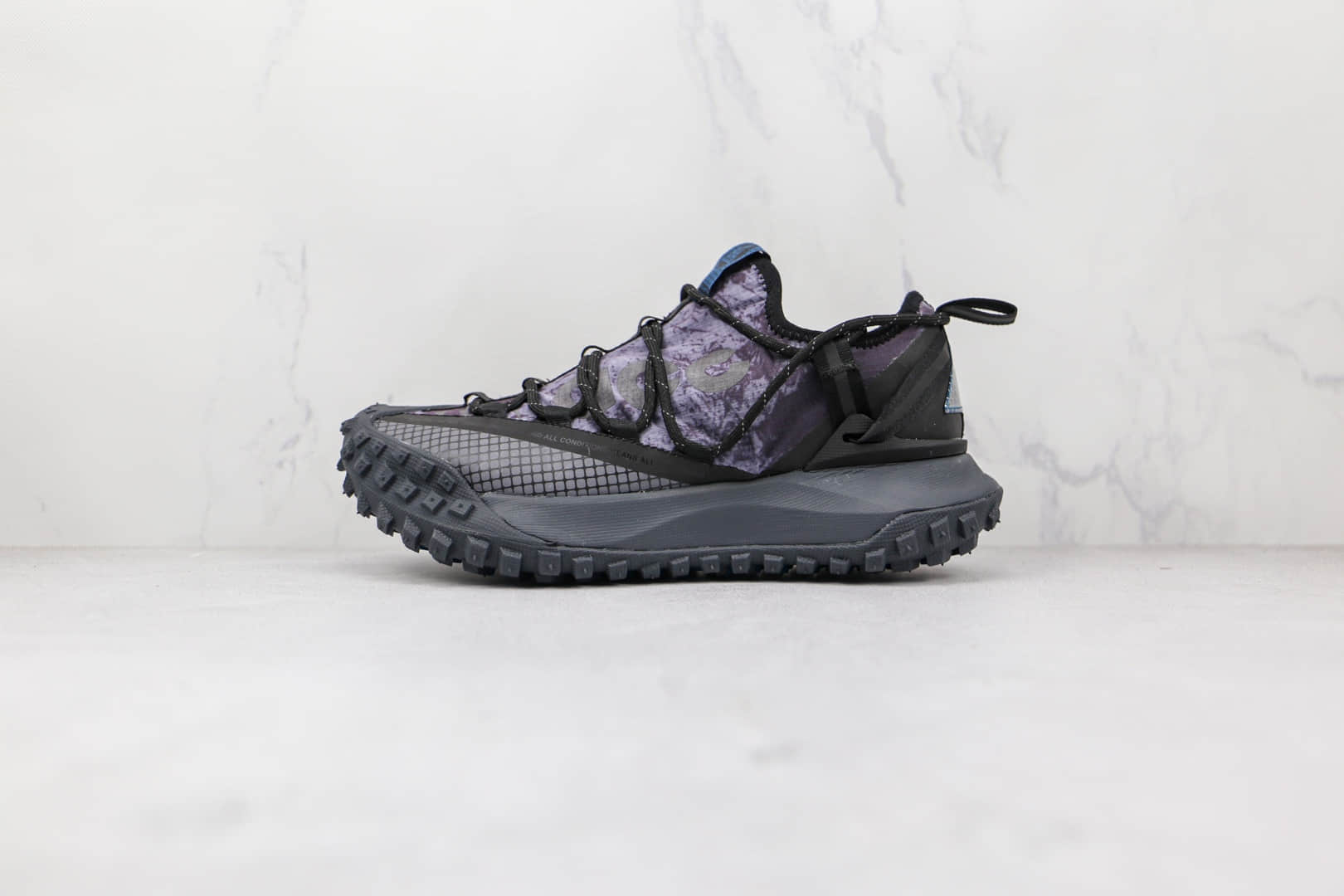 耐克Nike ACG Mountain Fly Low Fossil Stone纯原版本网状黑紫色ACG户外登山鞋原档案数据开发 货号:DC9660-001