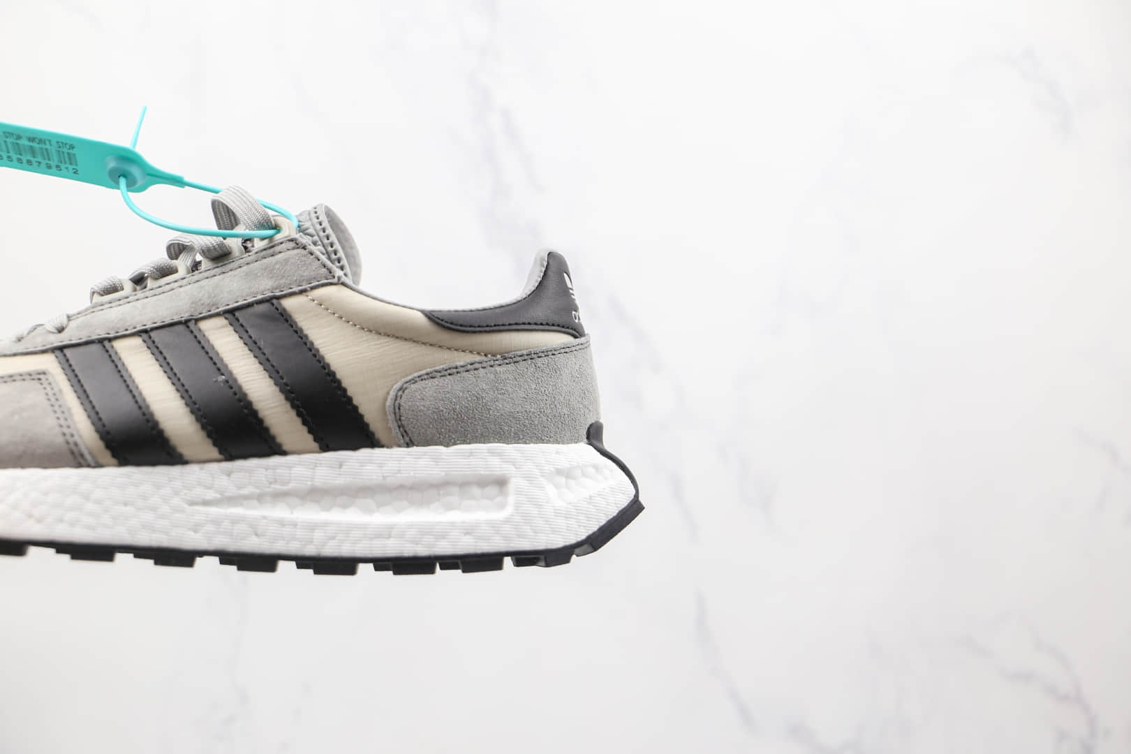 阿迪达斯ADIDAS RETROPY E5纯原版本三叶草灰黑色厚底爆米花跑鞋原鞋开模一比一打造 货号:GW1188