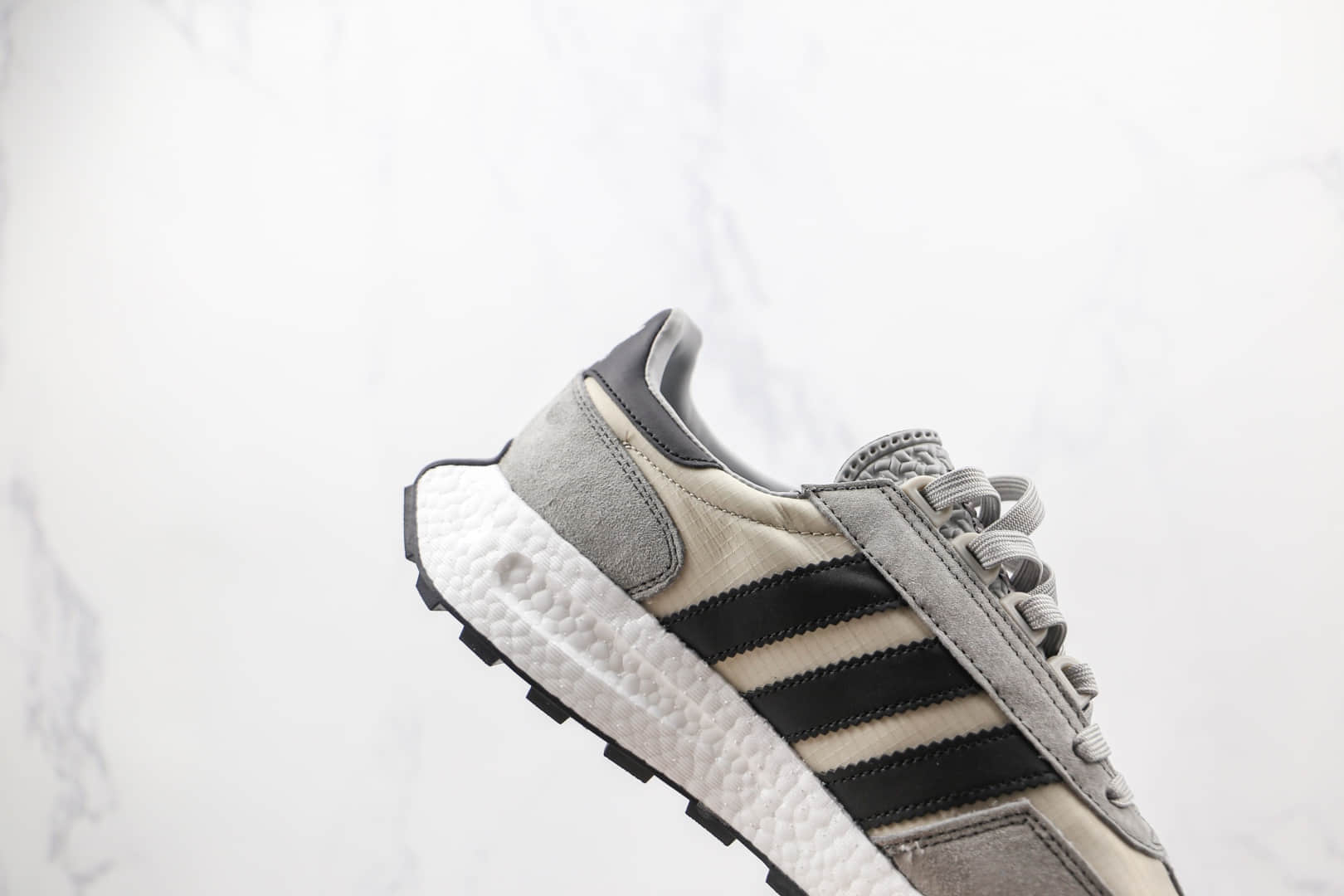 阿迪达斯ADIDAS RETROPY E5纯原版本三叶草灰黑色厚底爆米花跑鞋原鞋开模一比一打造 货号:GW1188