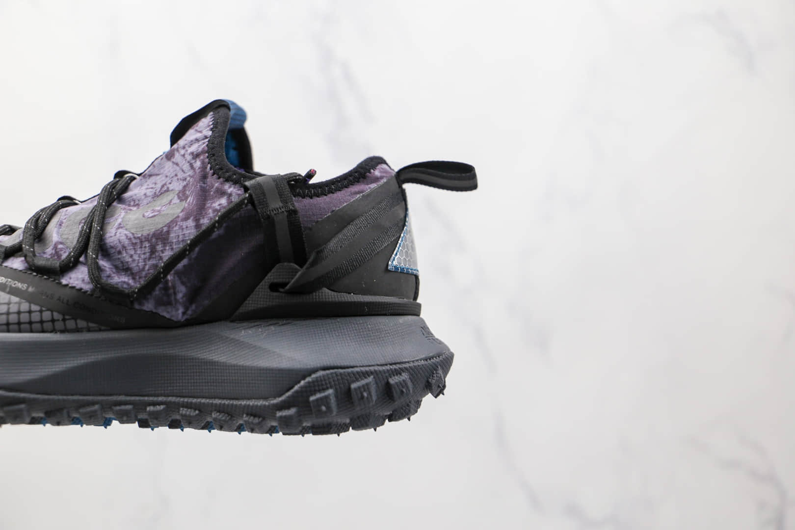 耐克Nike ACG Mountain Fly Low Fossil Stone纯原版本网状黑紫色ACG户外登山鞋原档案数据开发 货号:DC9660-001