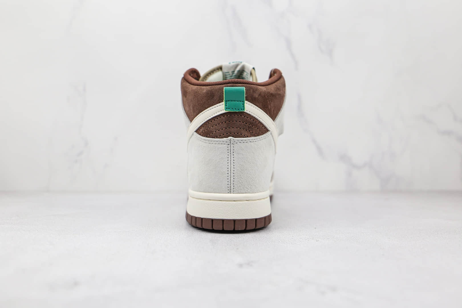 耐克Nike Dunk High Light Chocolate纯原版本高帮DUNK灰褐色巧克力板鞋原楦头纸板打造 货号:DH5348-100