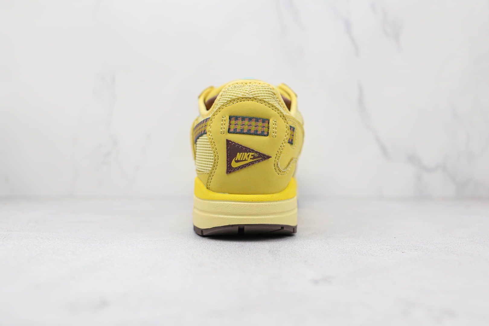 耐克Nike Air Max 1 Cactus Jack x Travis Scott联名款纯原版本柠檬黄色倒勾Max1气垫鞋原楦头纸板打造 货号:DO9392-700