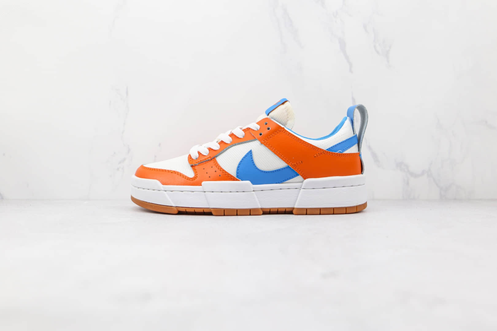 耐克Nike Dunk Low Disrupt纯原版本低帮SB DUNK解构橙蓝色板鞋原楦头纸板打造 货号:CK6654-104