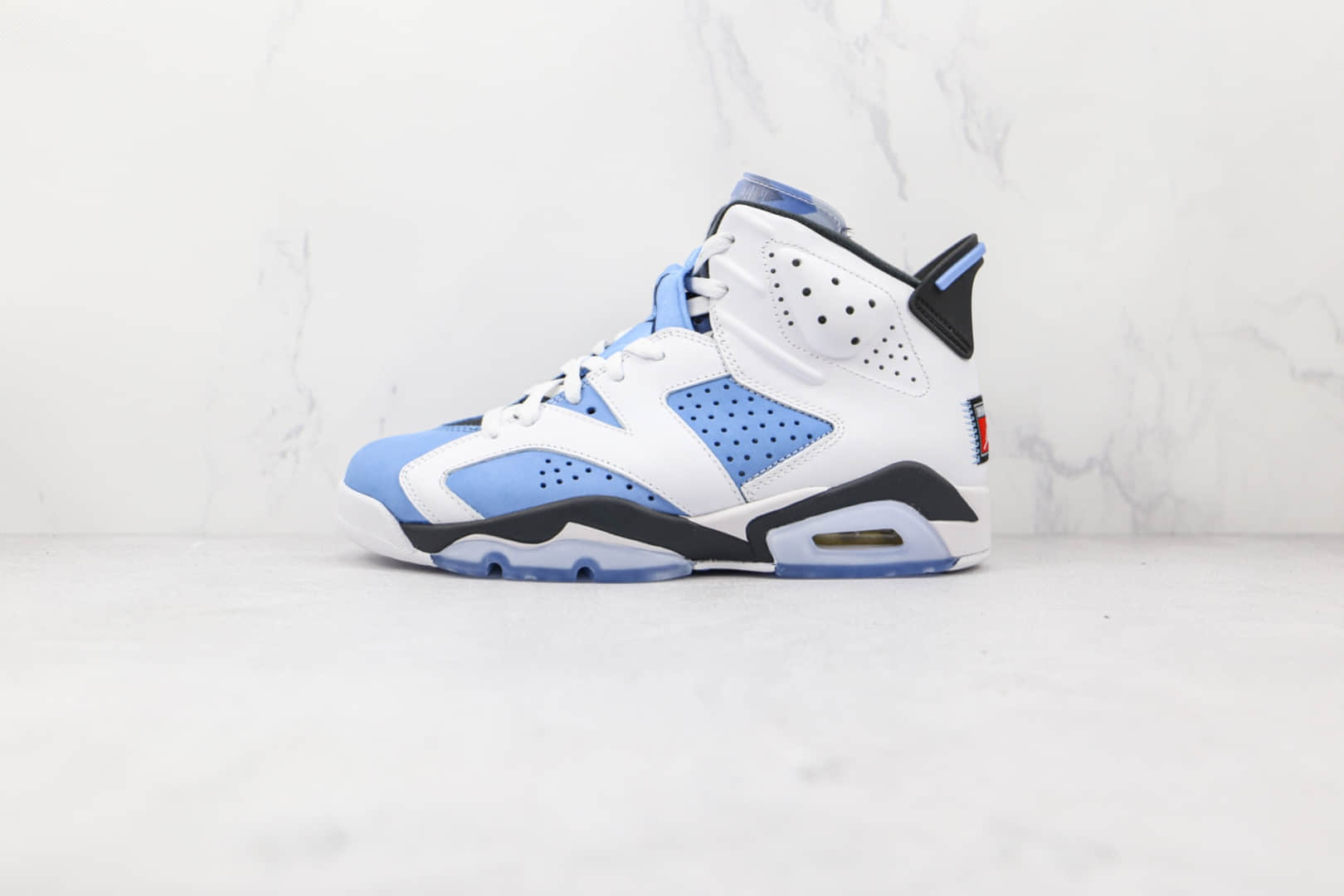 乔丹Air Jordan 6 University Blue纯原版本北卡蓝白蓝色AJ6篮球鞋原楦头纸板打造 货号:CT8529-410
