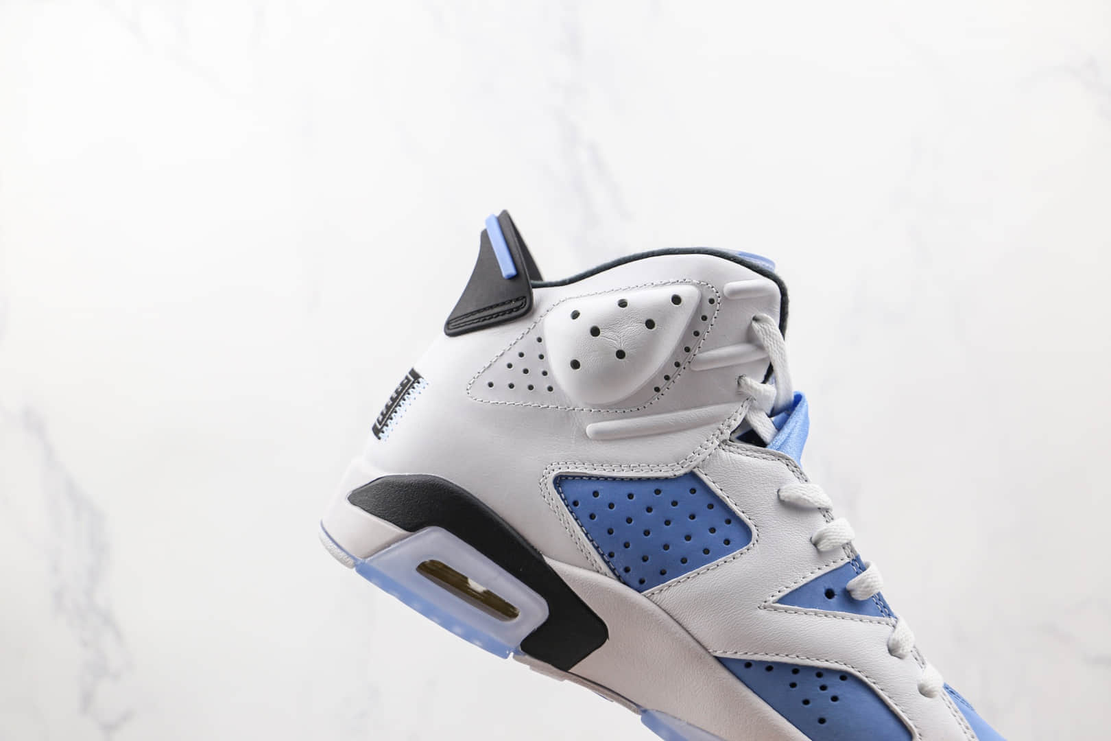 乔丹Air Jordan 6 University Blue纯原版本北卡蓝白蓝色AJ6篮球鞋原楦头纸板打造 货号:CT8529-410