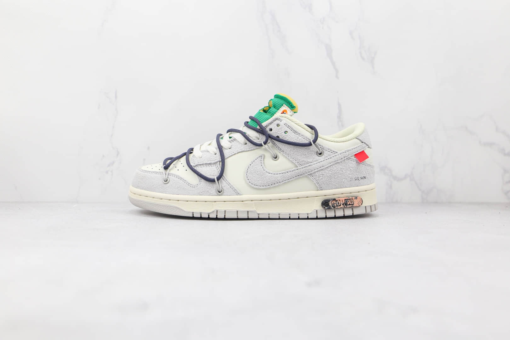 耐克Nike Dunk Low 50 x Off-White联名款纯原版本低帮OW DUNK灰白黑色板鞋原盒原标 货号:DJ0950-115