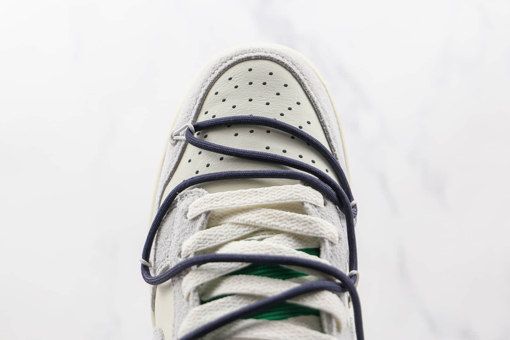 耐克Nike Dunk Low 50 x Off-White联名款纯原版本低帮OW DUNK灰白黑色板鞋原盒原标 货号:DJ0950-115