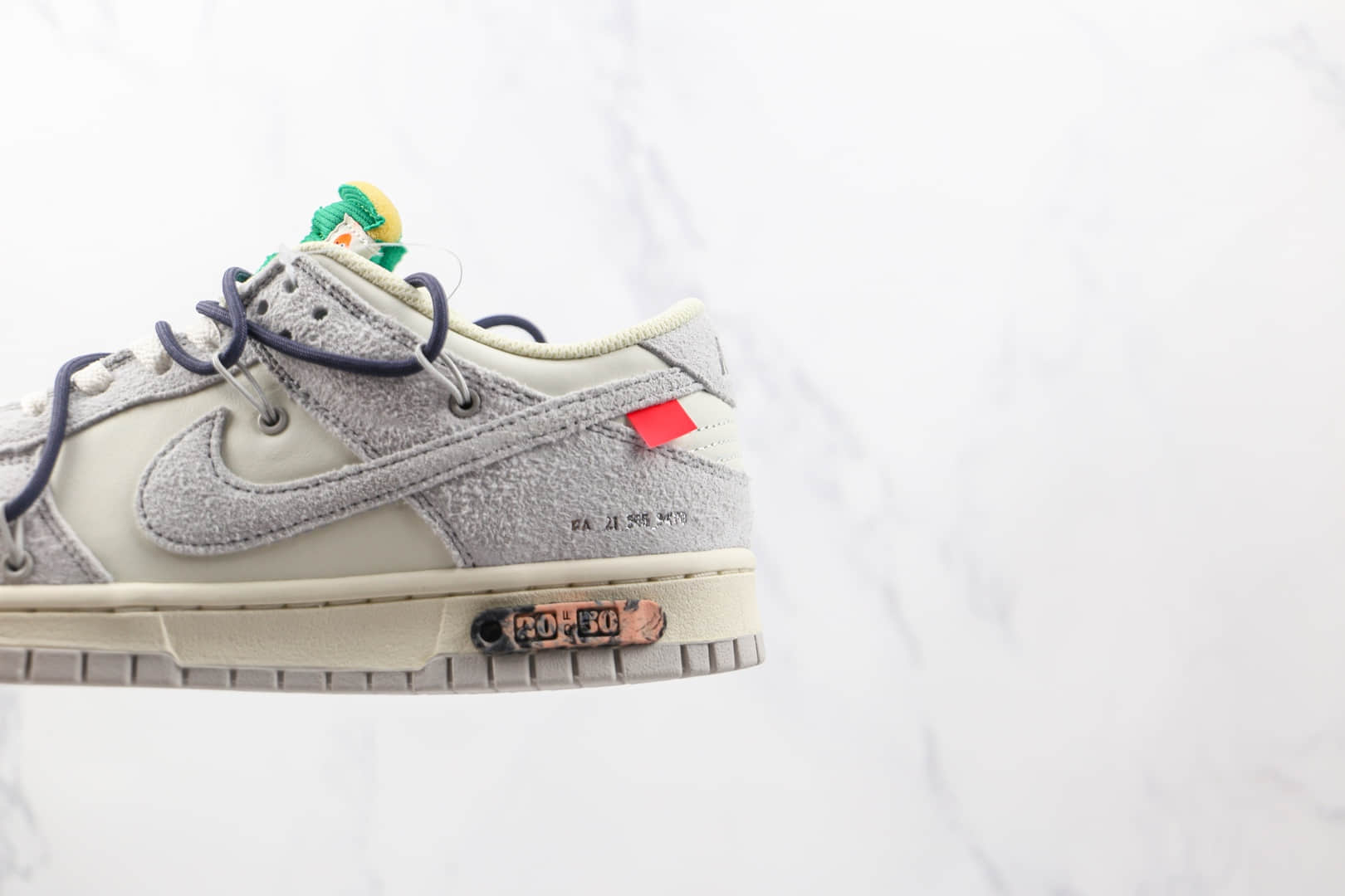 耐克Nike Dunk Low 50 x Off-White联名款纯原版本低帮OW DUNK灰白黑色板鞋原盒原标 货号:DJ0950-115