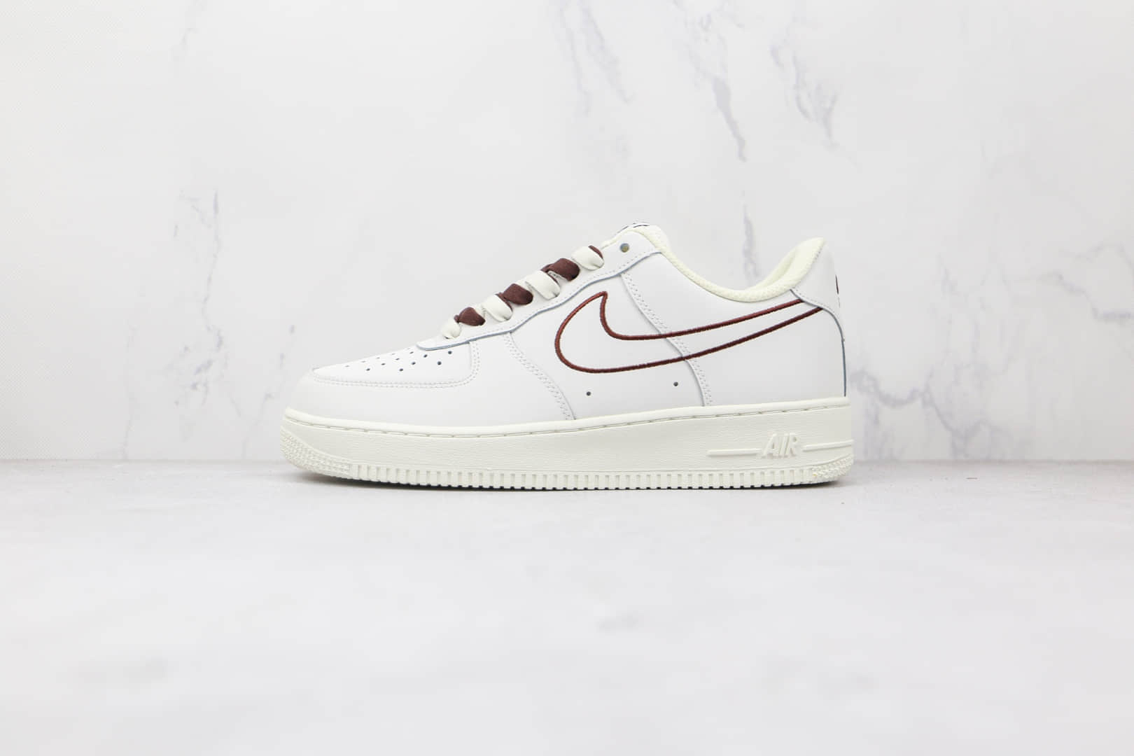 耐克Nike Air Force 1 Low 07纯原版本低帮空军一号米棕电绣勾配色板鞋原档案数据开发 货号:CL6326-138