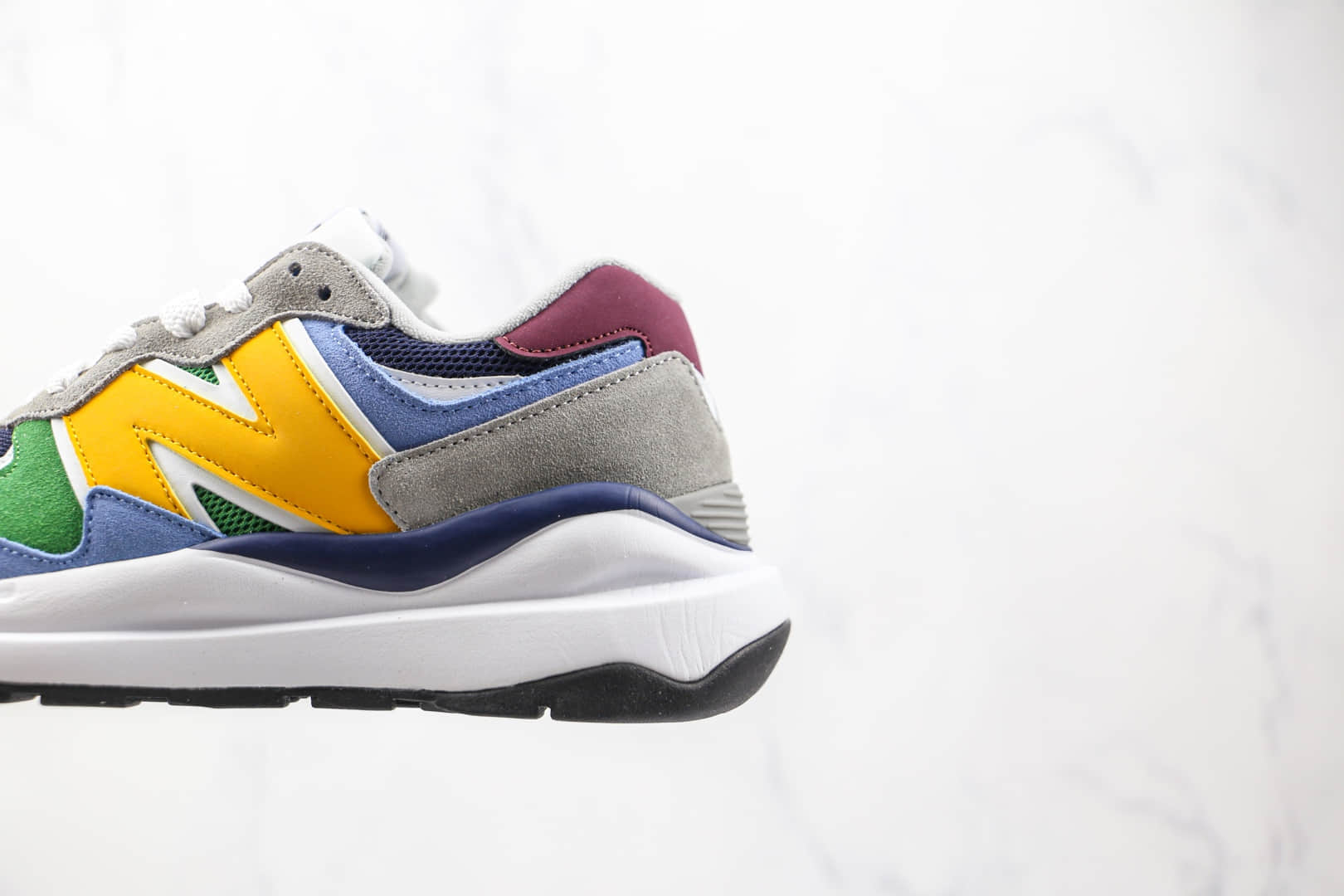 新百伦New Balance 5740纯原版本网面蓝绿藏青灰黄色彩色拼接NB5740复古老爹鞋原盒原标 货号：M5740GA