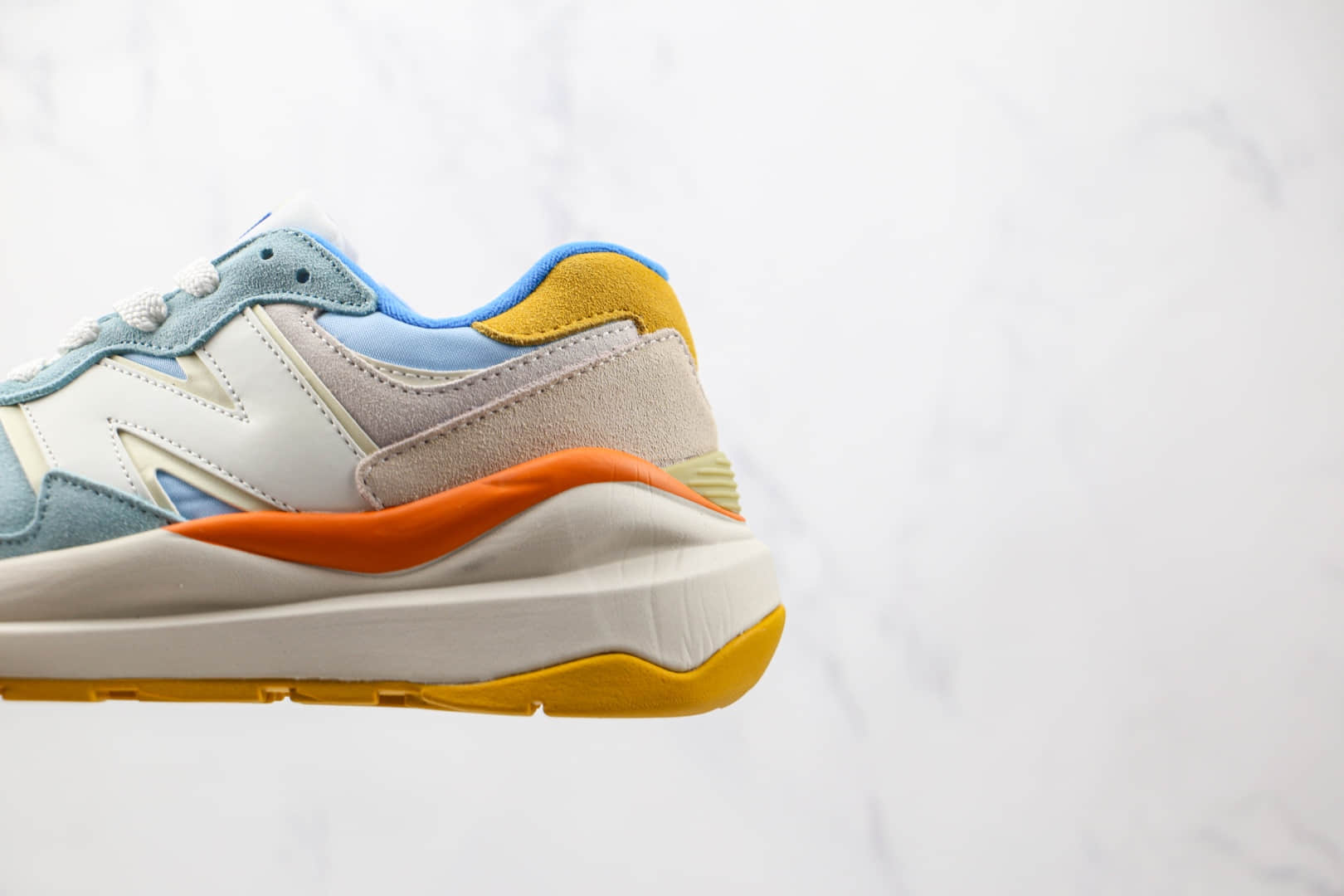 新百伦New Balance 5740纯原版本网面米蓝黄彩色拼接复古老爹鞋原鞋开模一比一打造 货号:W5740PG1