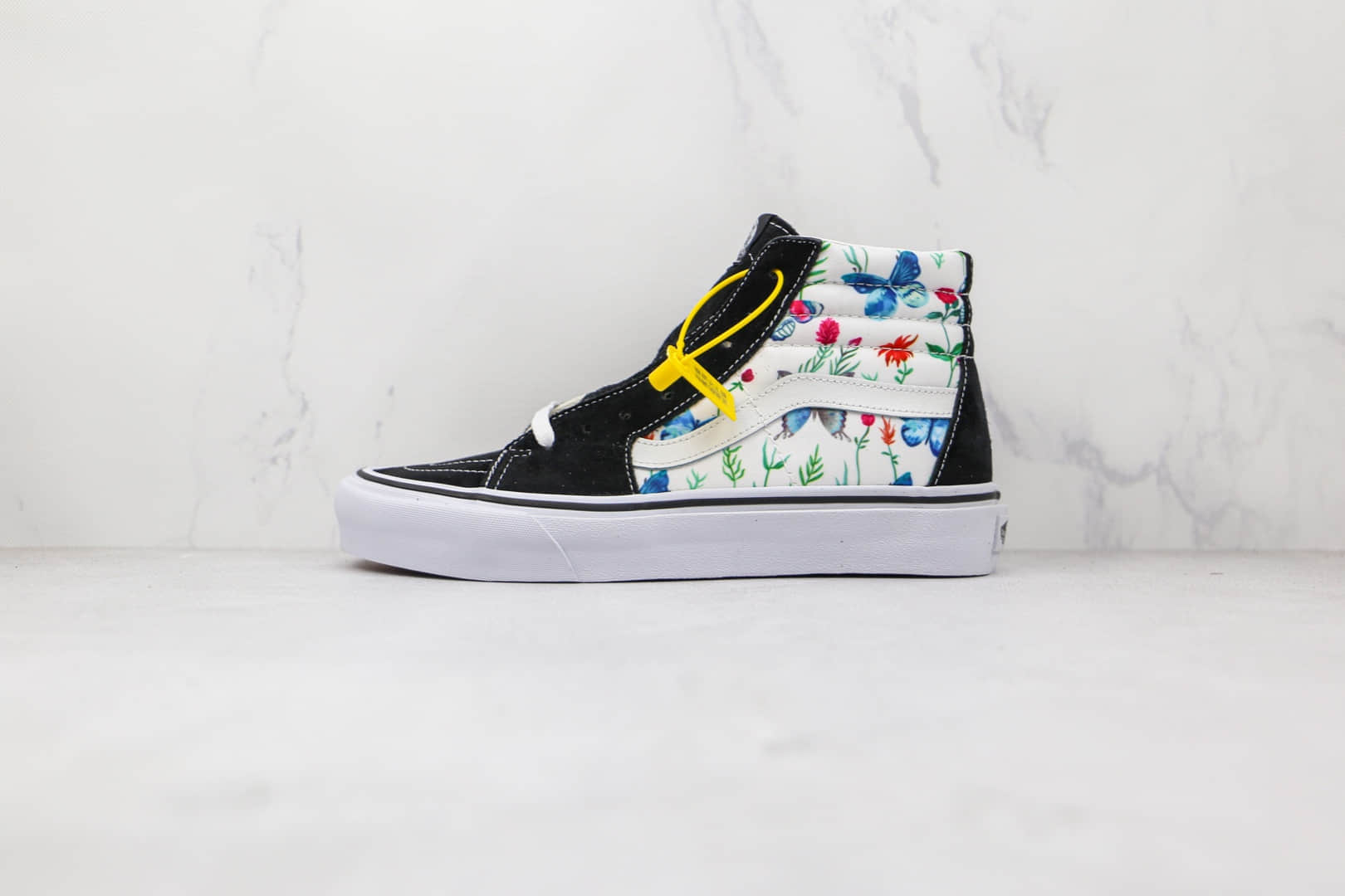 万斯Vans Sk8-Hi公司级版本高帮蝴蝶图案硫化帆布鞋原楦头纸板打造 货号:VN0A5HXVUC0