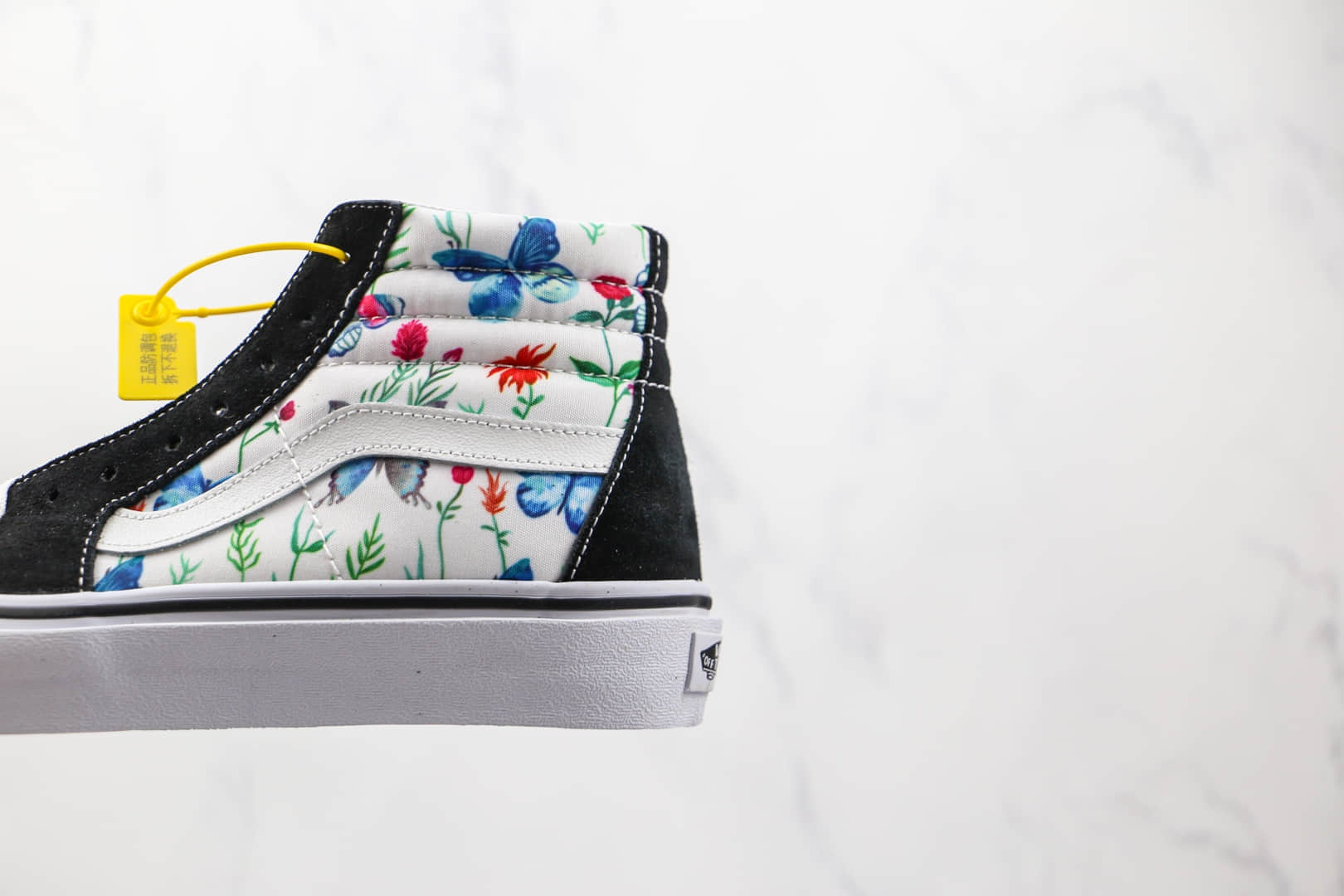 万斯Vans Sk8-Hi公司级版本高帮蝴蝶图案硫化帆布鞋原楦头纸板打造 货号:VN0A5HXVUC0