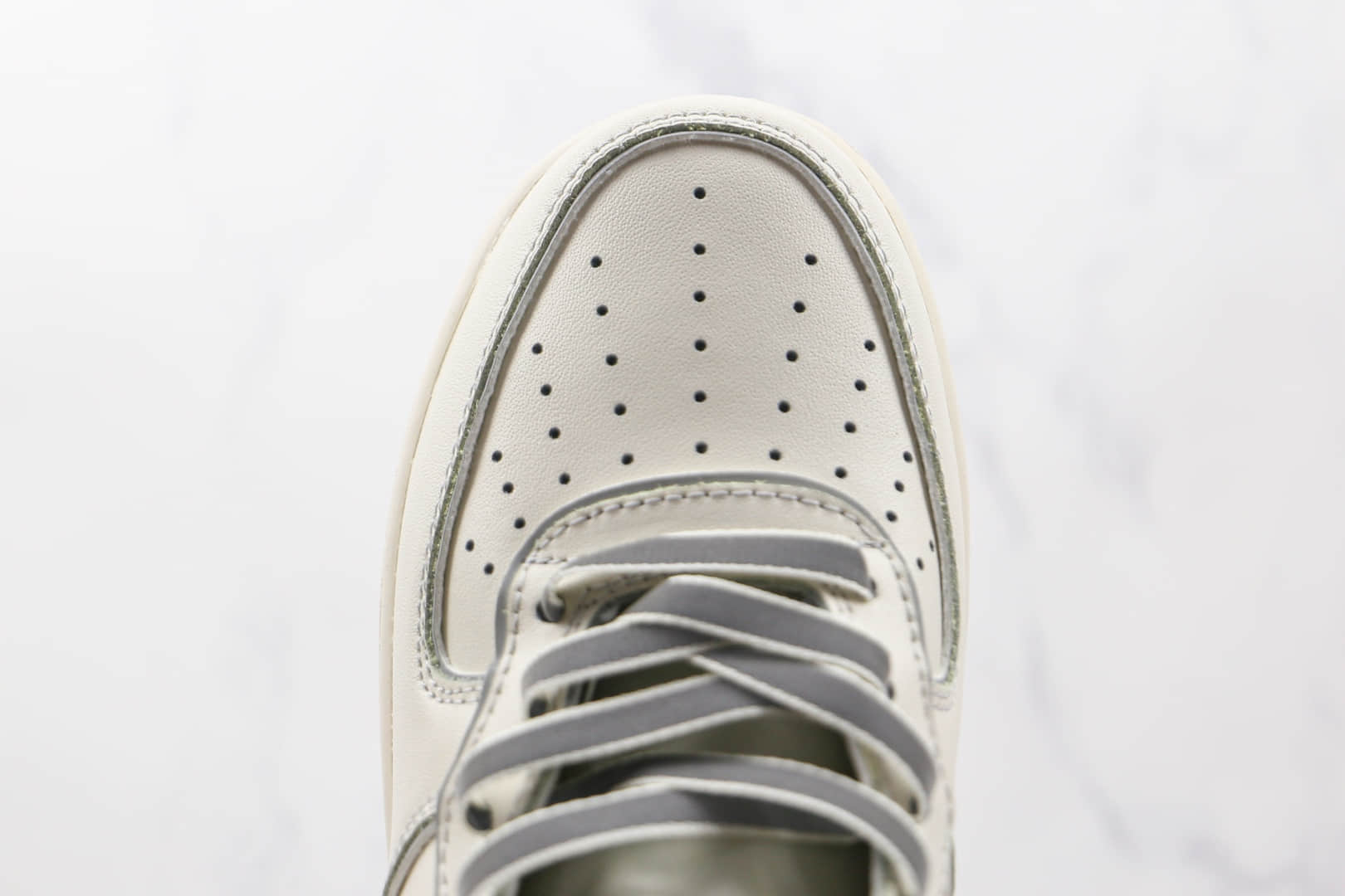 耐克NIke Air Force 1 '07 Mid纯原版本中帮空军一号米白灰夜魔侠板鞋原档案数据开发 货号:AQ1218-118